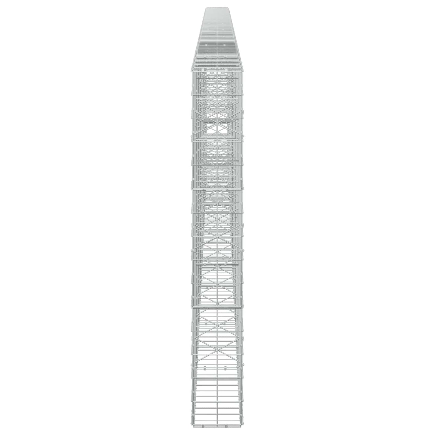 vidaXL Γκαμπιόν με σύρμα 3,5 mm και πλέγμα 10x10 cm 900x20x150 εκ.