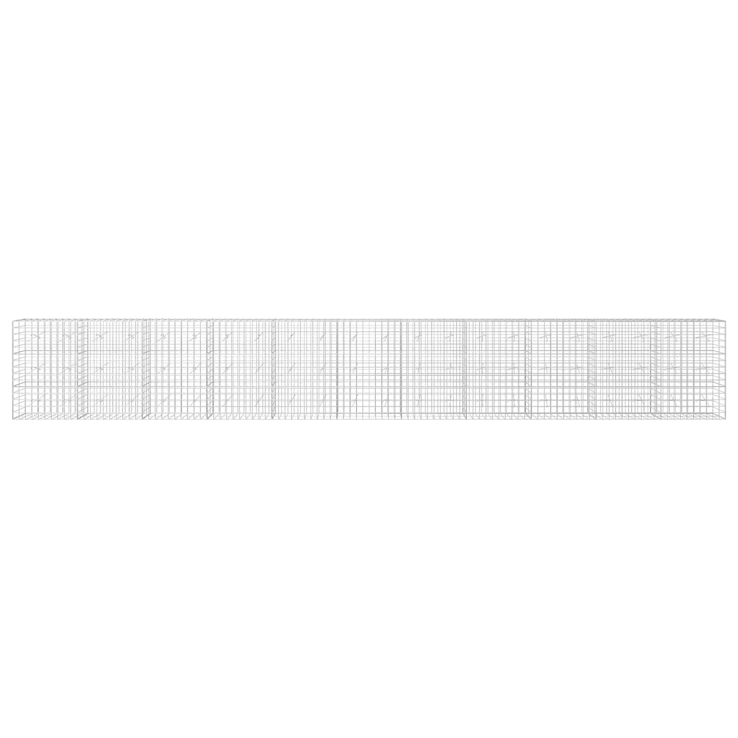 vidaXL Γκαμπιόν με σύρμα 3,5 mm και πλέγμα 10x10 cm 1100x20x150 εκ