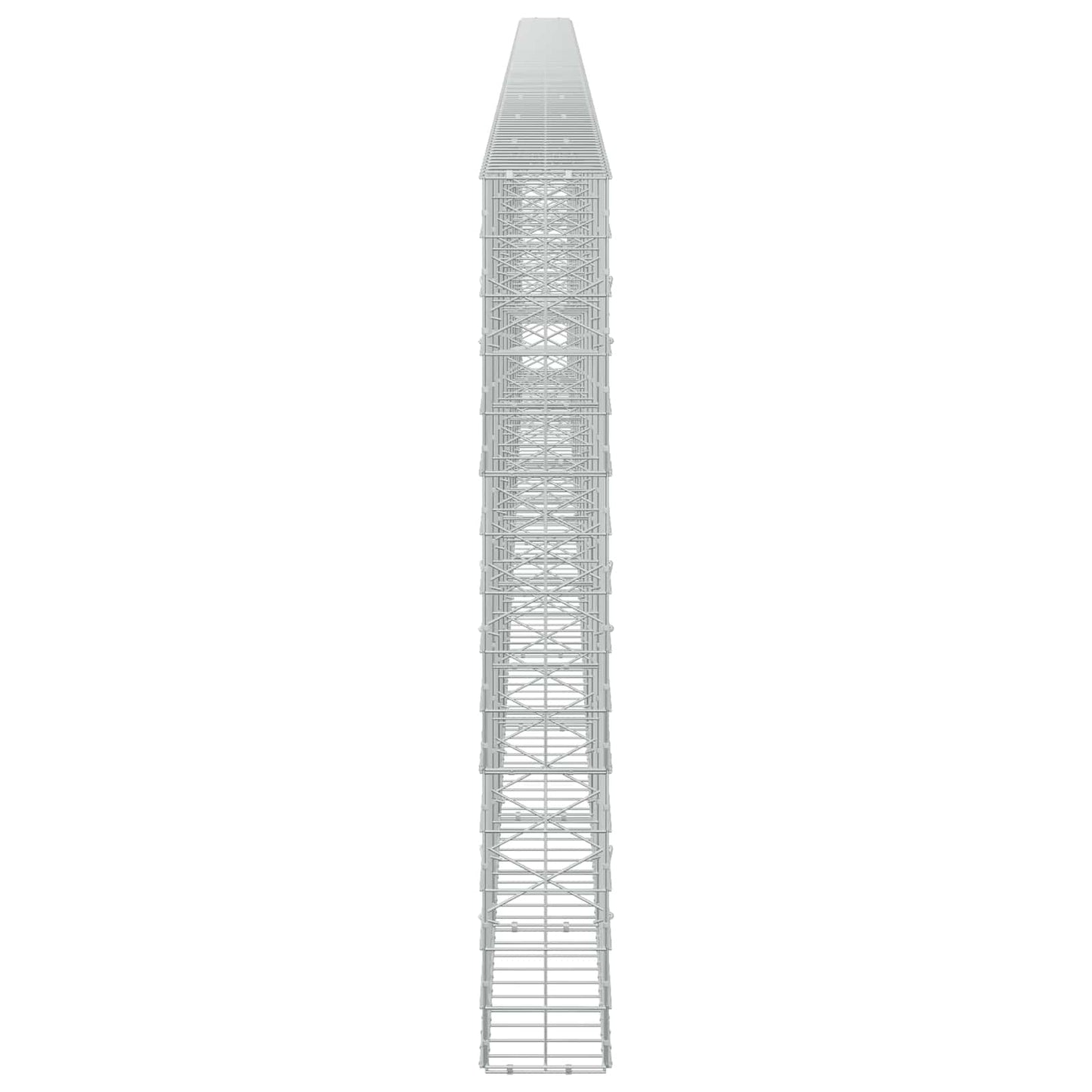 vidaXL Γκαμπιόν με σύρμα 3,5 mm και πλέγμα 10x10 cm 1100x20x150 εκ