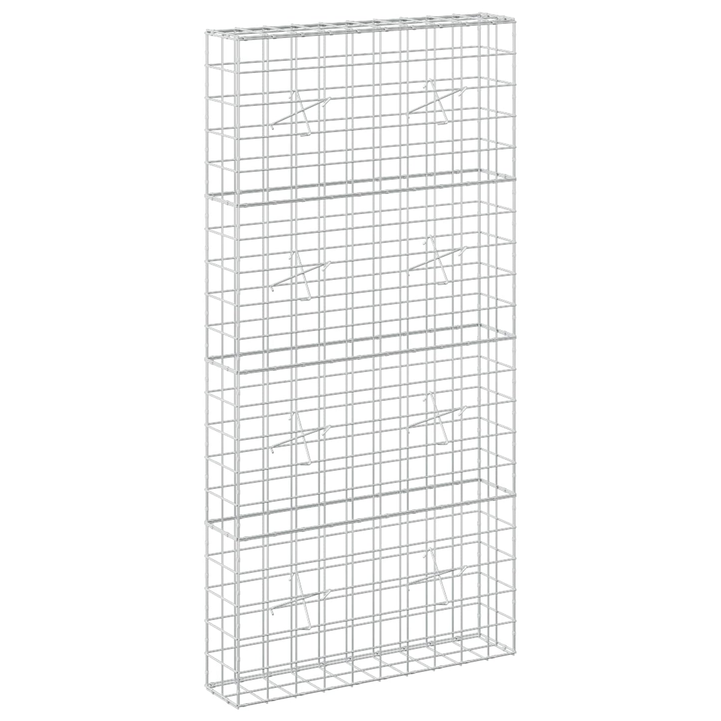 vidaXL Γκαμπιόν με σύρμα 3,5 mm και πλέγμα 10x10 cm 100x20x200 εκ