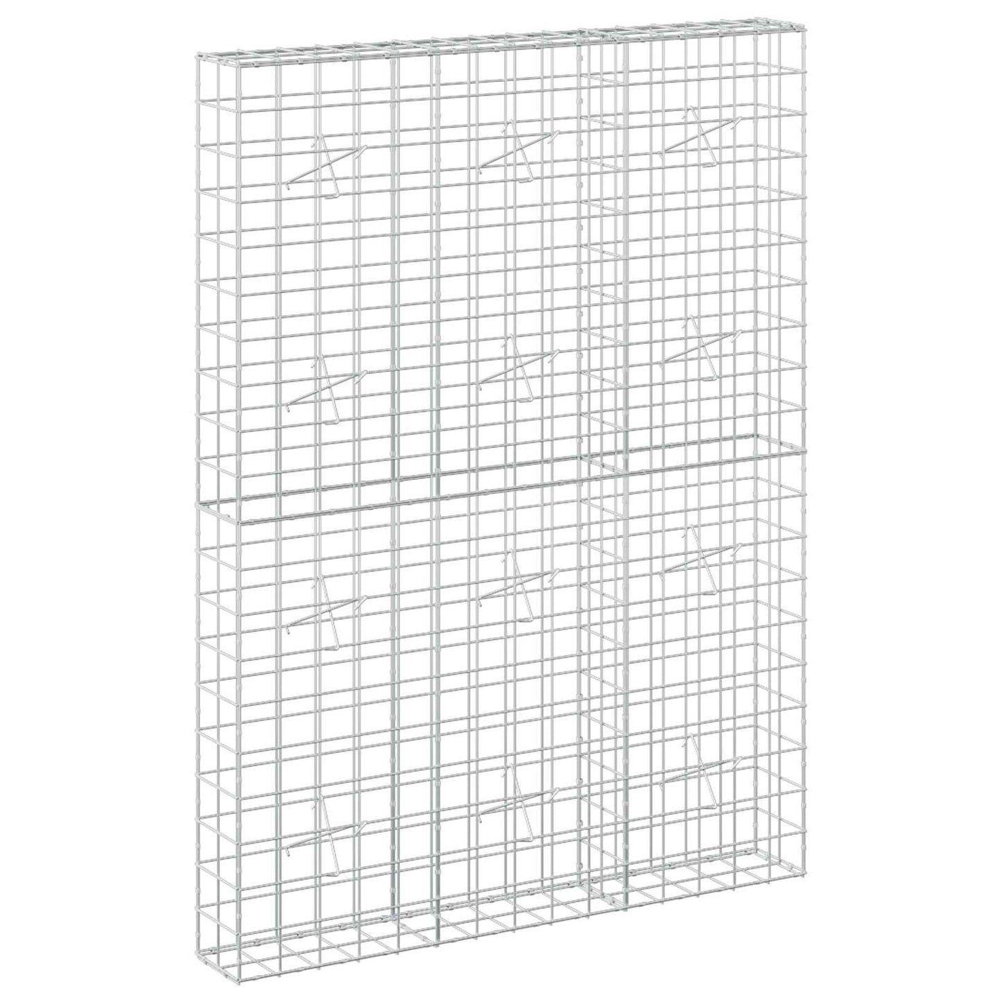 vidaXL Γκαμπιόν με σύρμα 3,5 mm και πλέγμα 10x10 cm 150x20x200 εκ