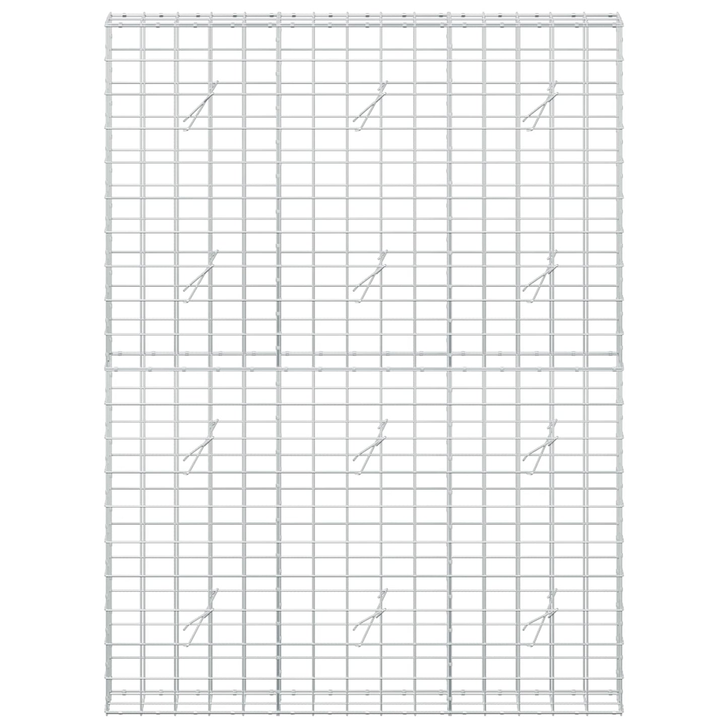 vidaXL Γκαμπιόν με σύρμα 3,5 mm και πλέγμα 10x10 cm 150x20x200 εκ