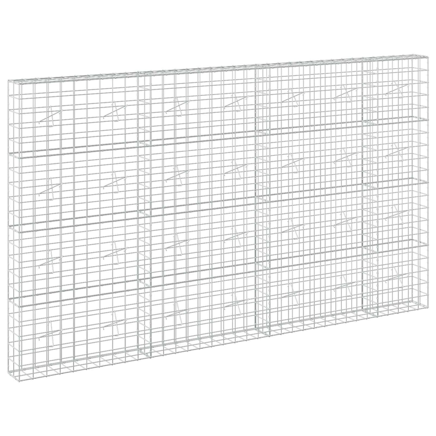 vidaXL Γκαμπιόν με σύρμα 3,5 mm και πλέγμα 10x10 cm 350x20x200 εκ.