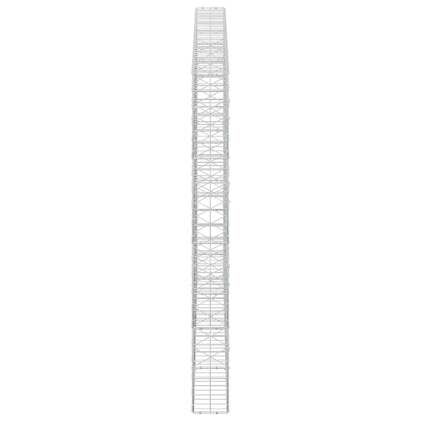 vidaXL Γκαμπιόν με σύρμα 3,5 mm και πλέγμα 10x10 cm 350x20x200 εκ.