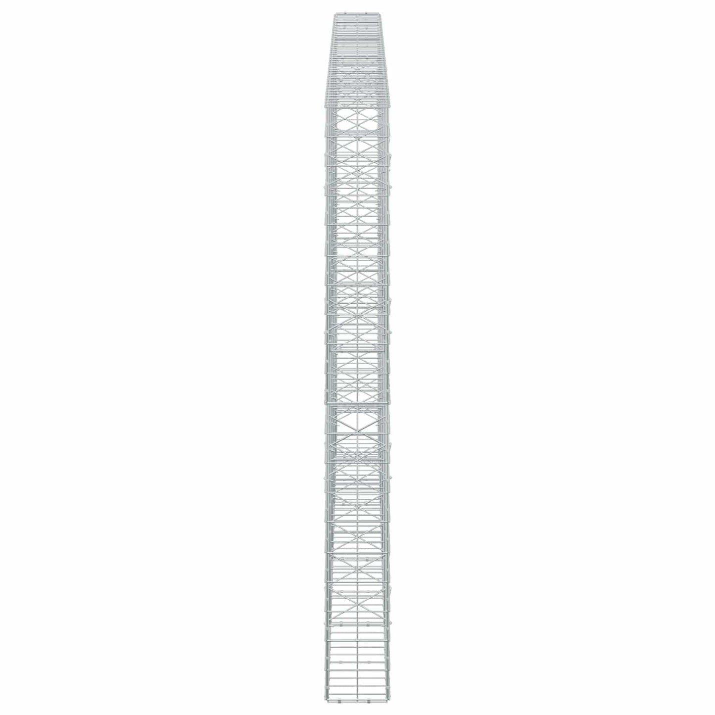 vidaXL Γκαμπιόν με σύρμα 3,5 mm και πλέγμα 10x10 cm 450x20x200 εκ