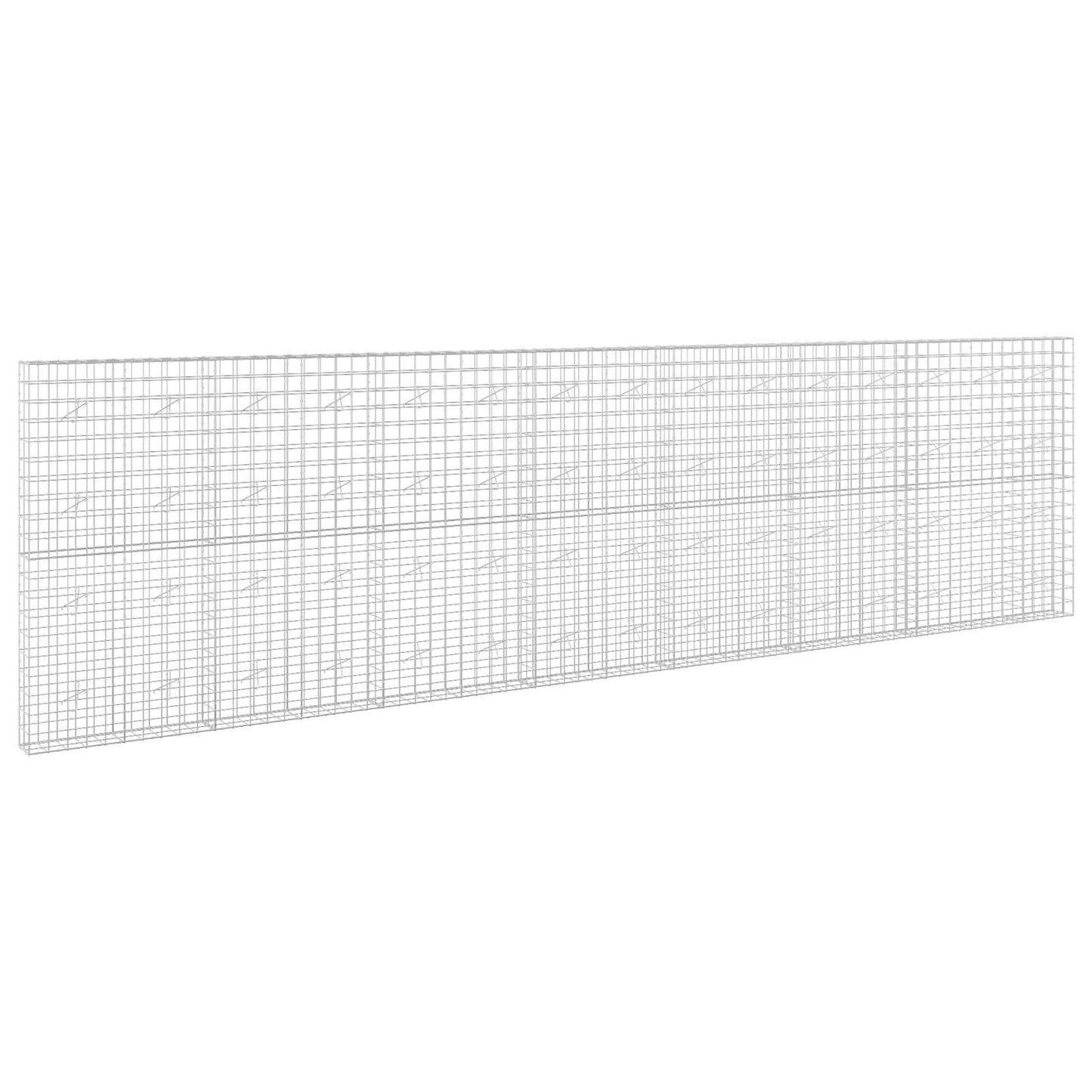 vidaXL Γκαμπιόν με σύρμα 3,5 mm και πλέγμα 10x10 cm 750x20x200 εκ