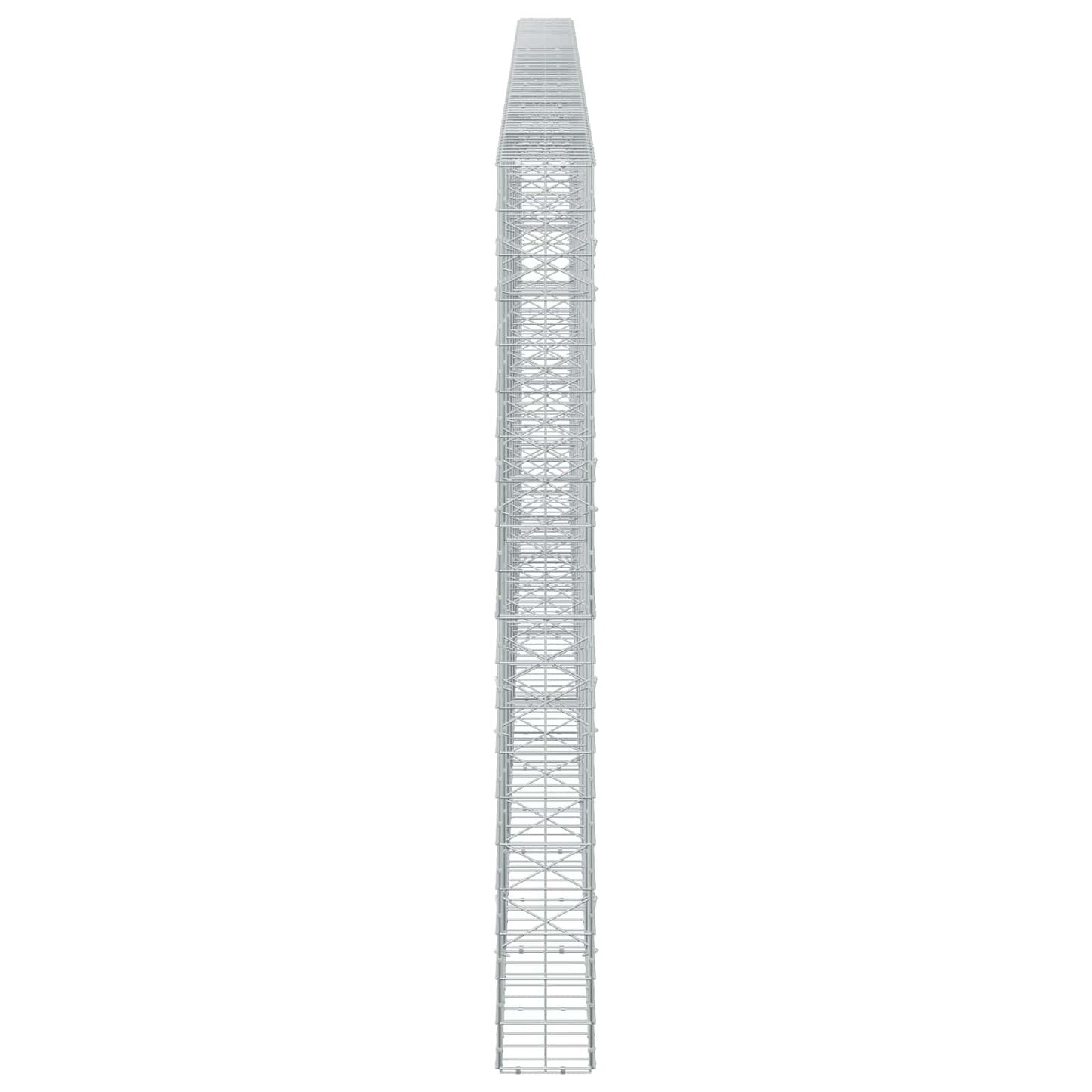 vidaXL Γκαμπιόν με σύρμα 3,5 mm και πλέγμα 10x10 cm 750x20x200 εκ