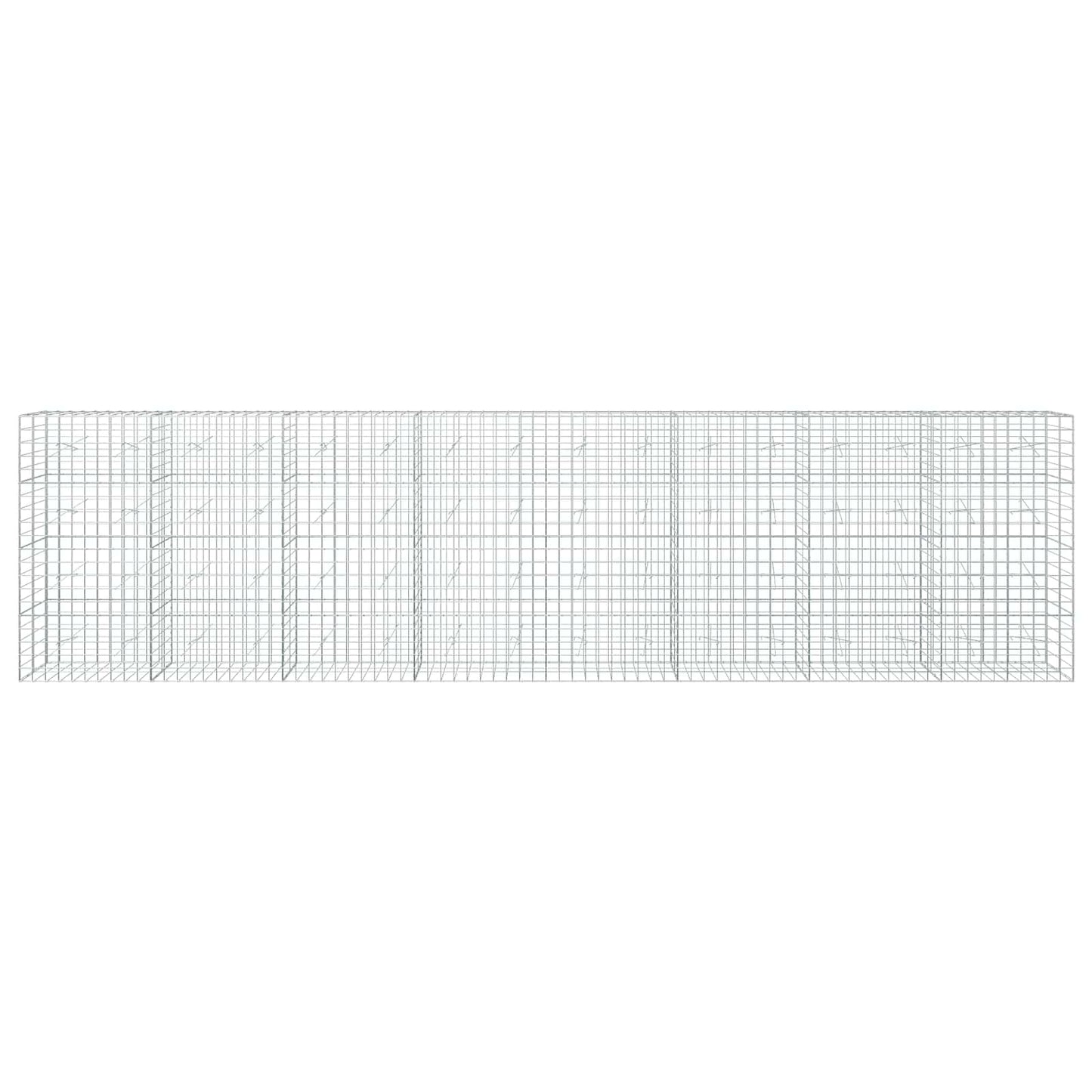 vidaXL Γκαμπιόν με σύρμα 3,5 mm και πλέγμα 10x10 cm 800x20x200 εκ.