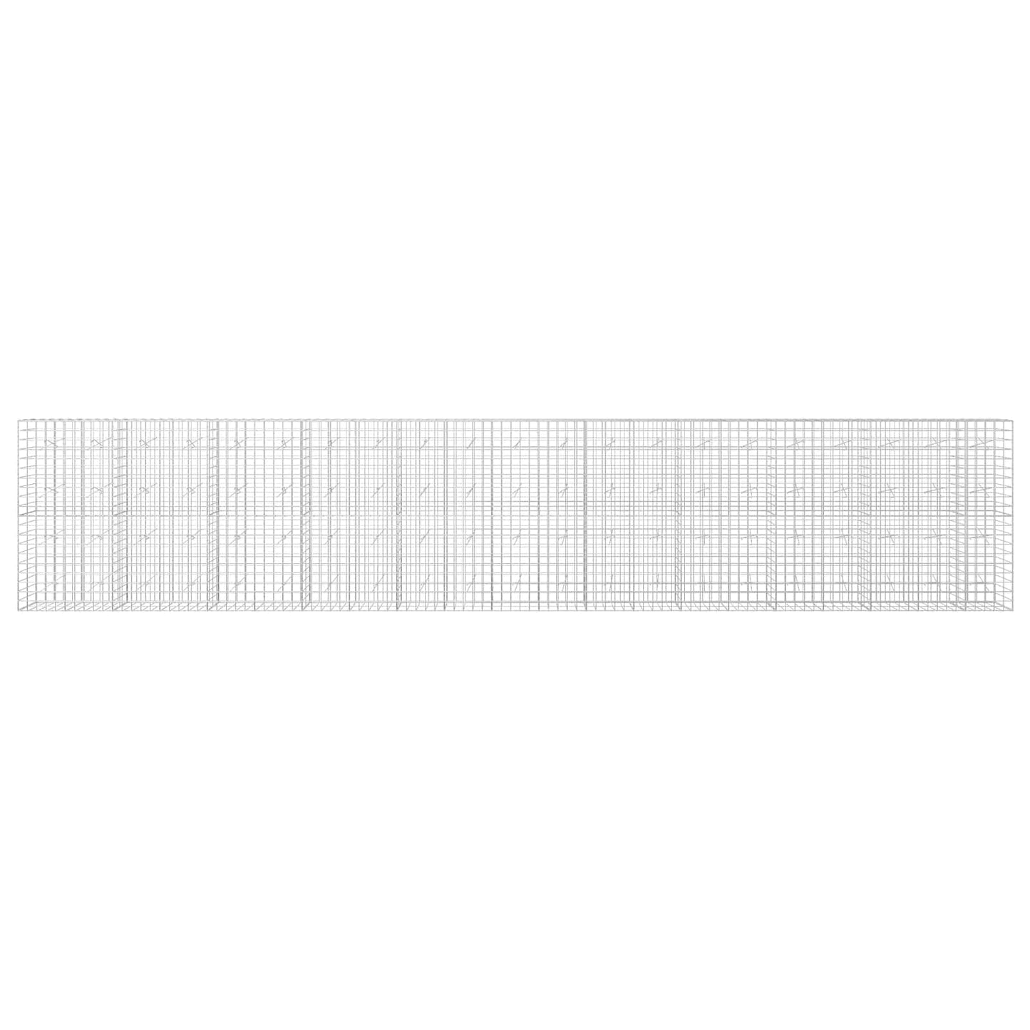 vidaXL Γκαμπιόν με σύρμα 3,5 mm και πλέγμα 10x10 cm 1050x20x200 εκ
