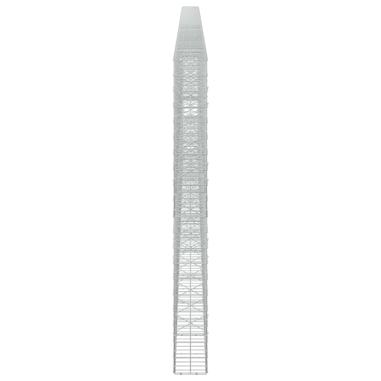 vidaXL Γκαμπιόν με σύρμα 3,5 mm και πλέγμα 10x10 cm 1050x20x200 εκ