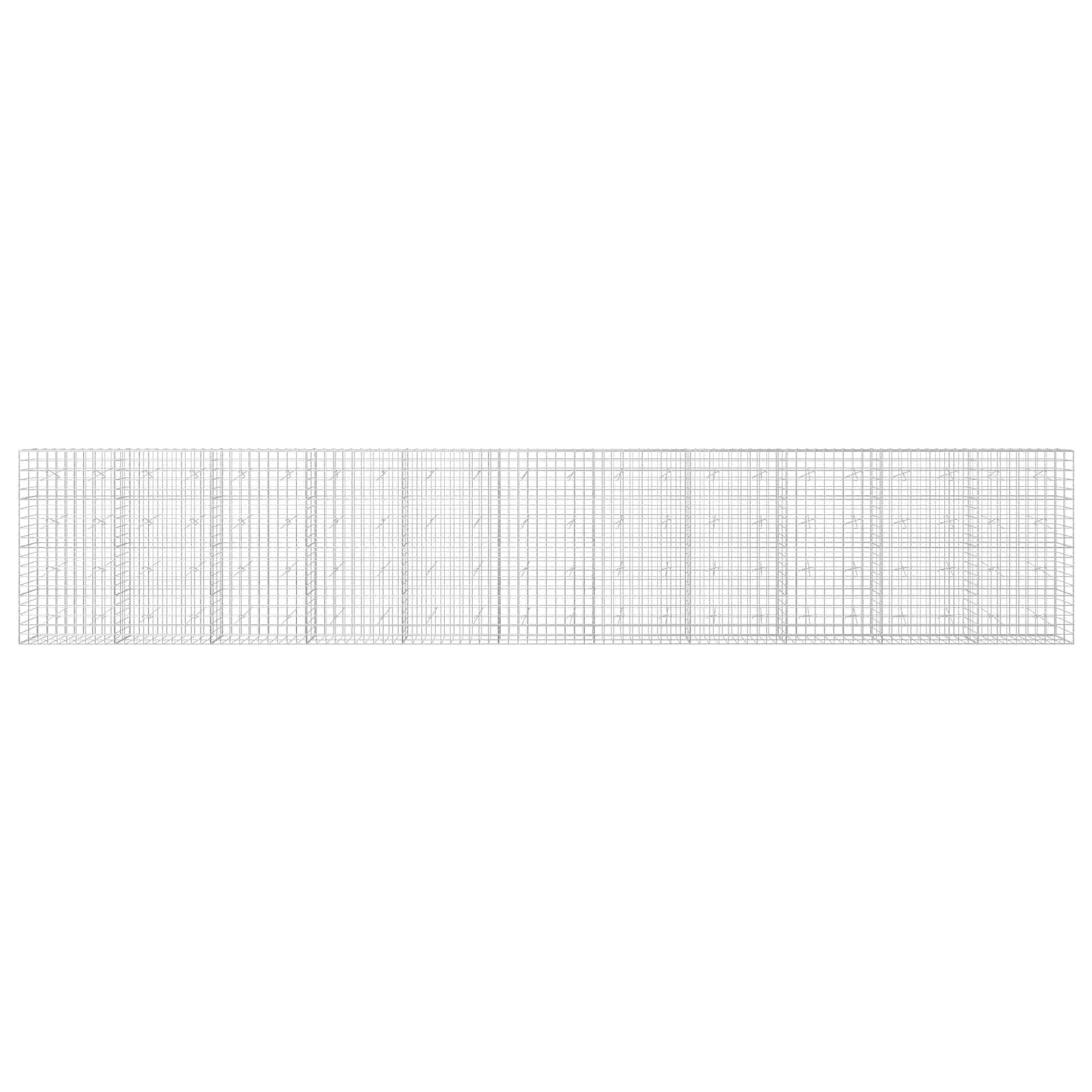 vidaXL Γκαμπιόν με σύρμα 3,5 mm και πλέγμα 10x10 cm 1100x20x200 εκ