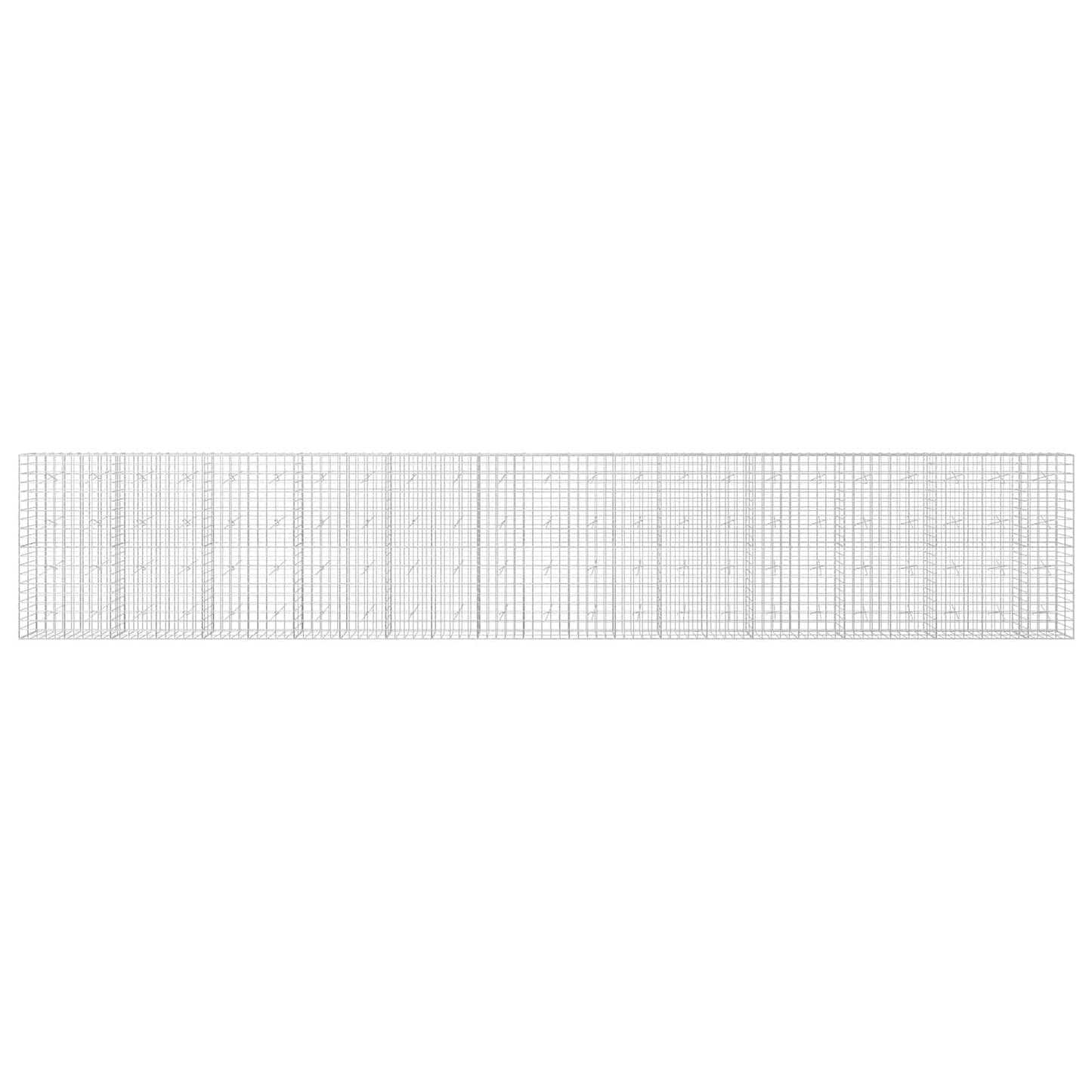 vidaXL Γκαμπιόν με σύρμα 3,5 mm και πλέγμα 10x10 cm 1150x20x200 εκ