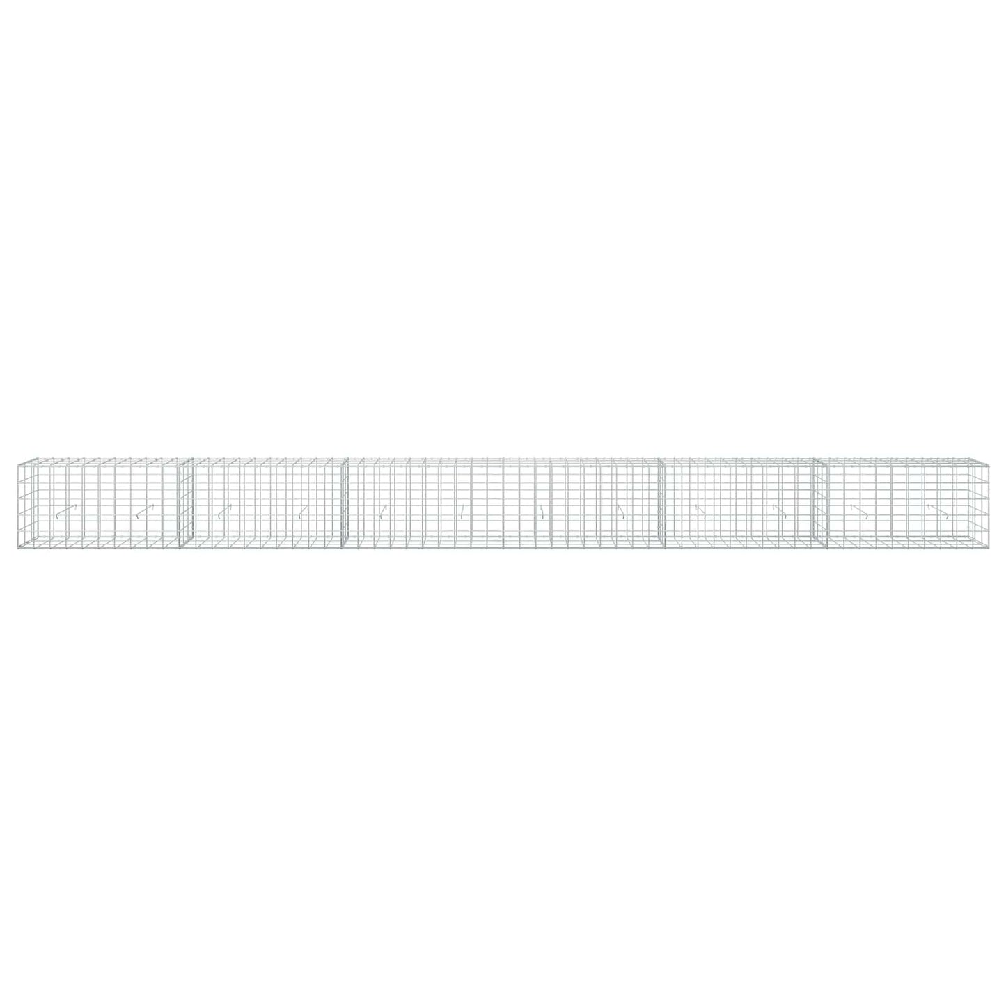 vidaXL Γκαμπιόν με σύρμα 3,5 mm και πλέγμα 10x10 cm 600x30x50 εκ