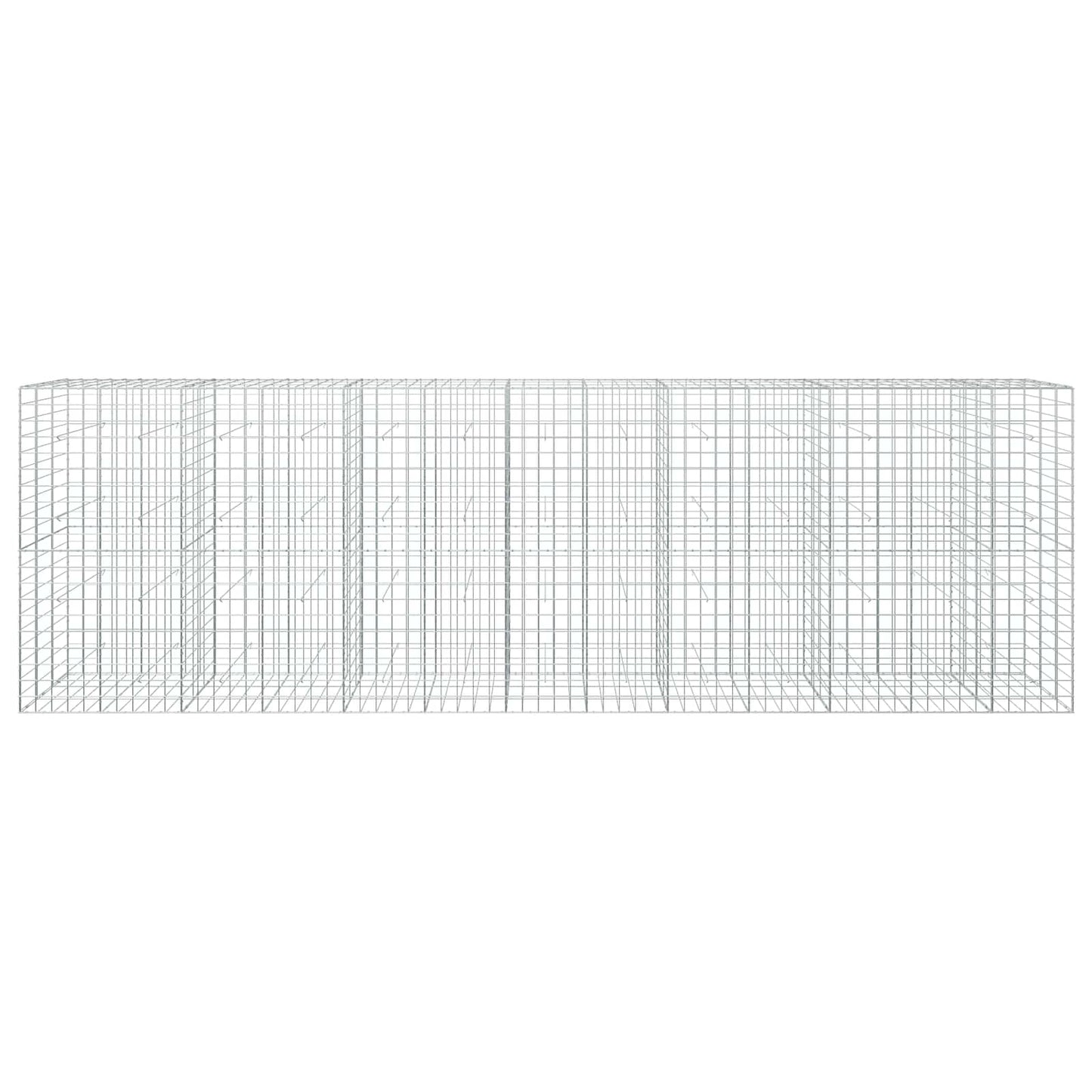 vidaXL Γκαμπιόν με σύρμα 3,5 mm και πλέγμα 10x10 cm 650x30x200 εκ