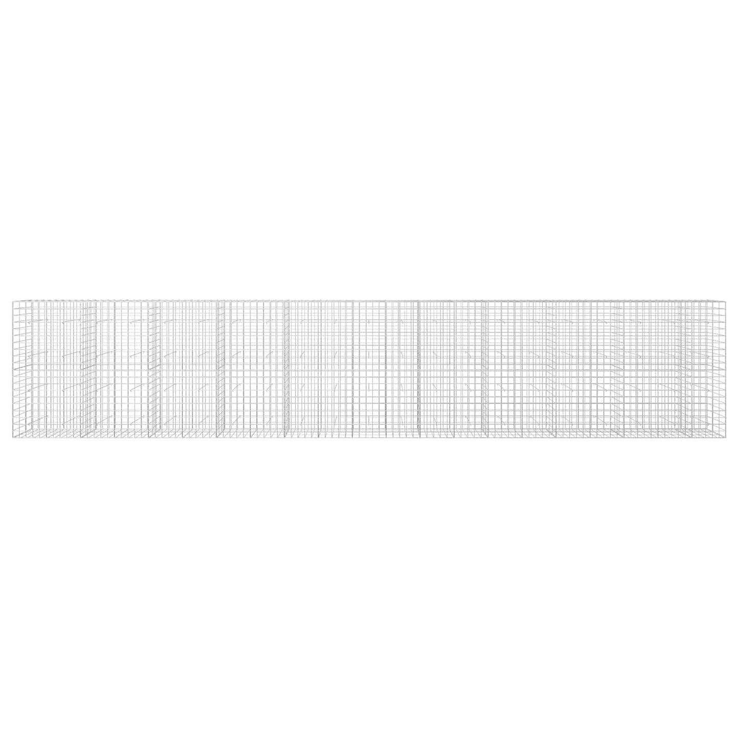 vidaXL Γκαμπιόν με σύρμα 3,5 mm και πλέγμα 10x10 cm 1050x30x200 εκ