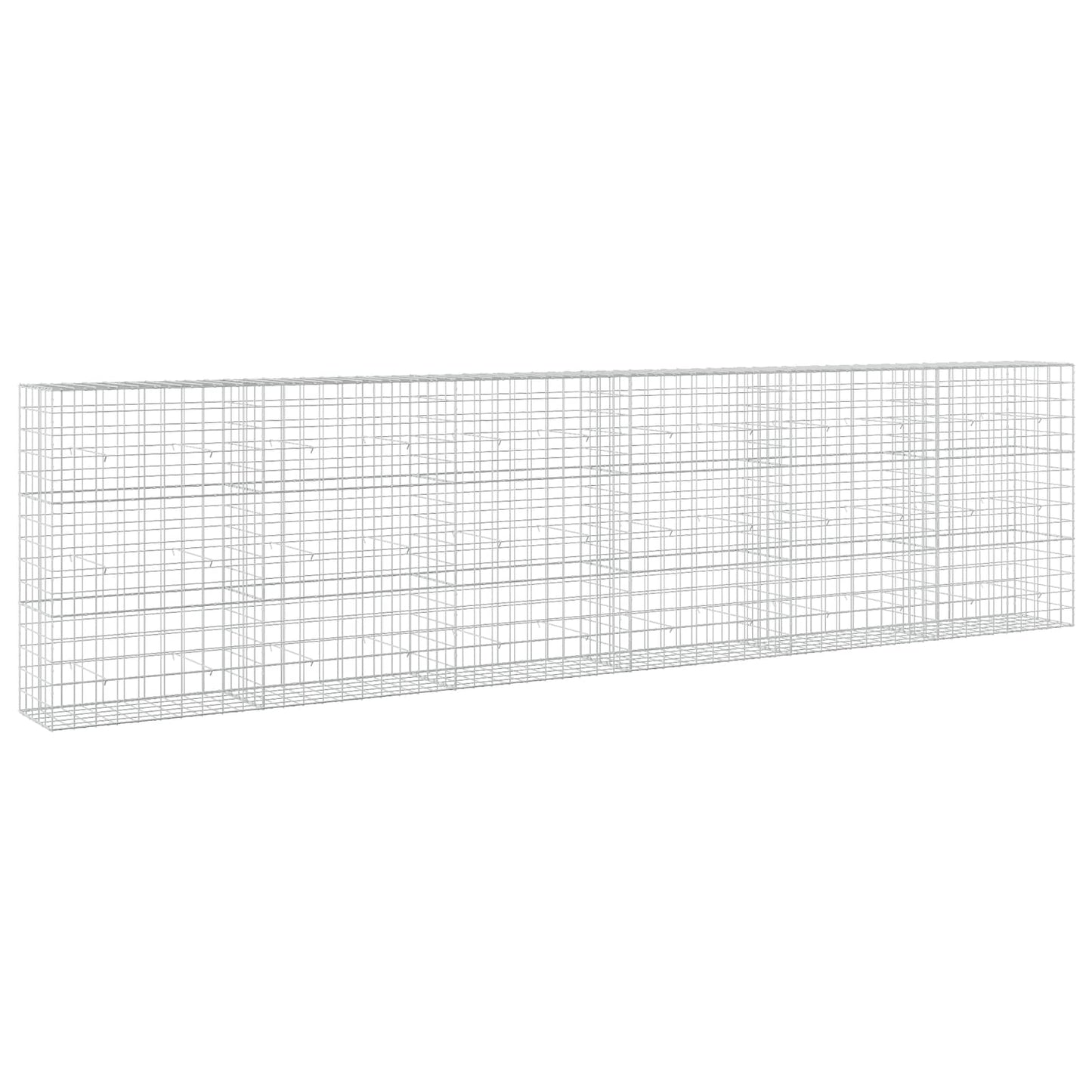 vidaXL Γκαμπιόν με σύρμα 3,5 mm και πλέγμα 10x10 cm 600x50x150 εκ