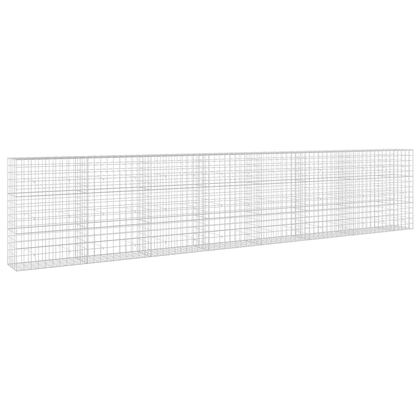 vidaXL Γκαμπιόν με σύρμα 3,5 mm και πλέγμα 10x10 cm 750x50x150 εκ