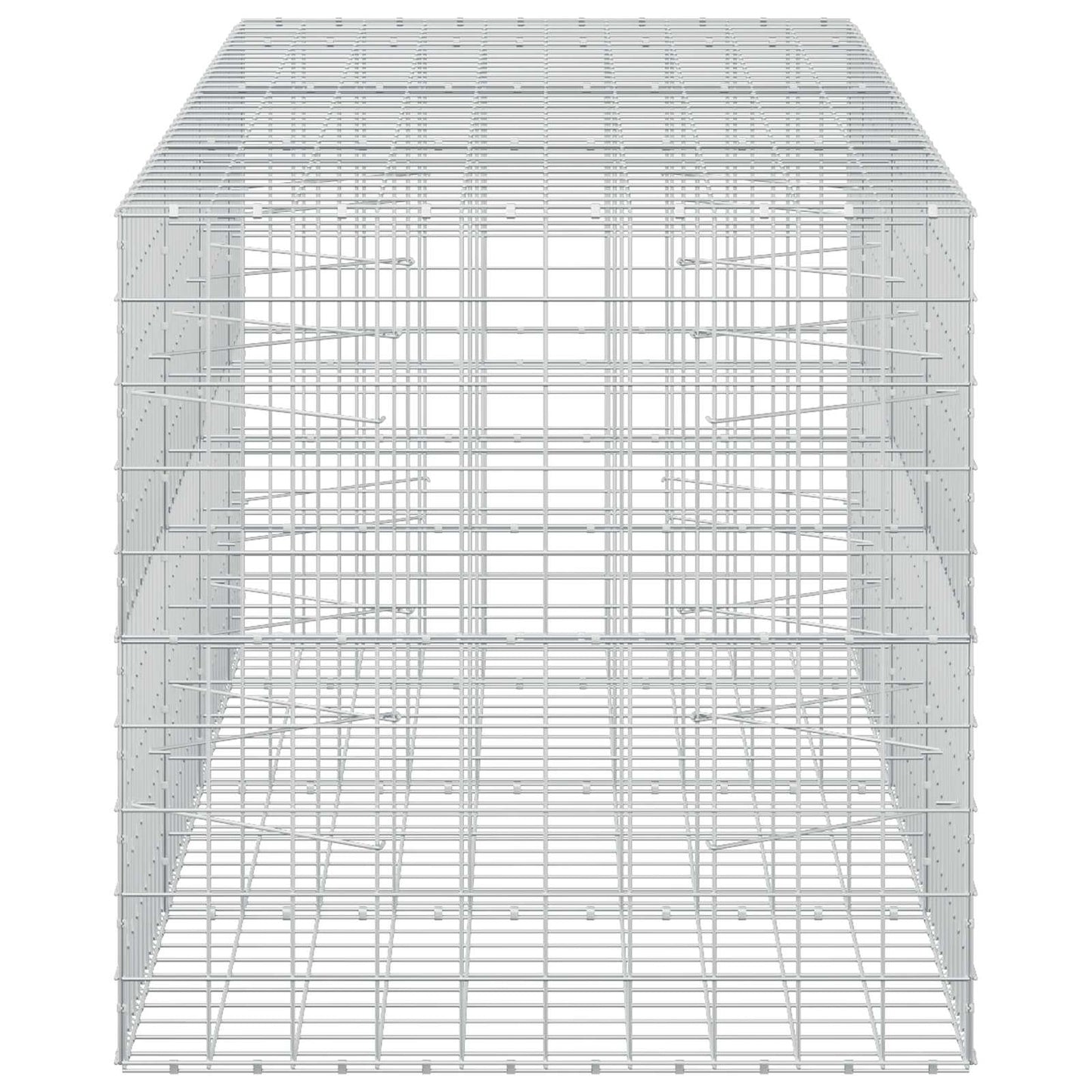 vidaXL Γκαμπιόν με σύρμα 3,5 mm και πλέγμα 10x10 cm 350x100x100 εκ.