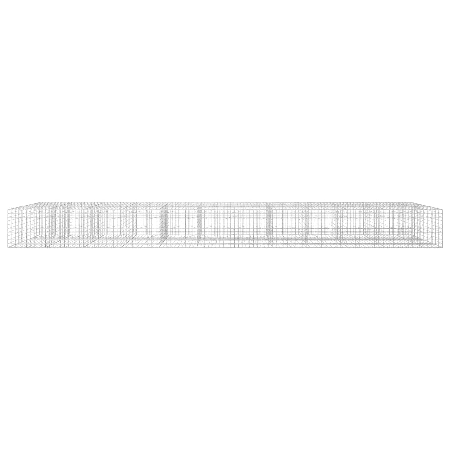 vidaXL Γκαμπιόν με σύρμα 3,5 mm και πλέγμα 10x10 cm 1150x100x100 εκ.