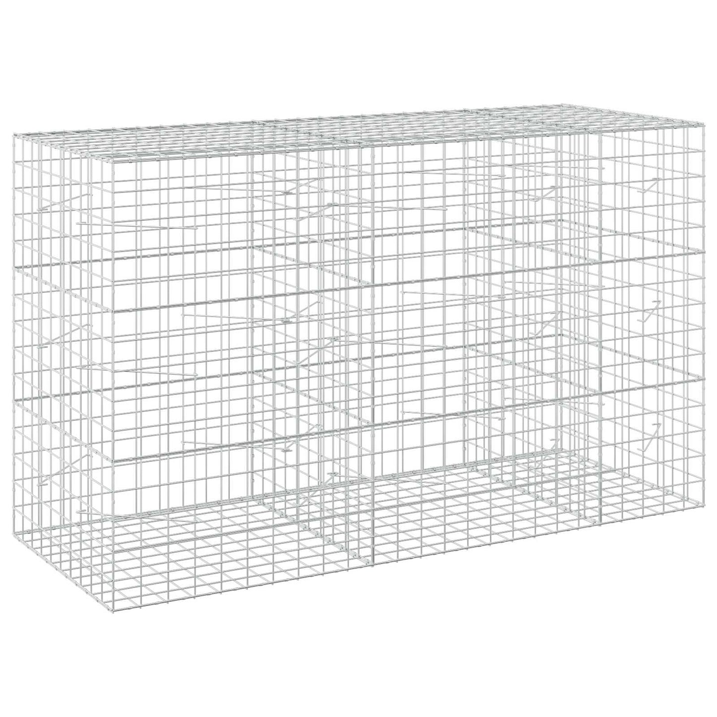 vidaXL Γκαμπιόν με σύρμα 3,5 mm και πλέγμα 10x10 cm 250x100x150 εκ.