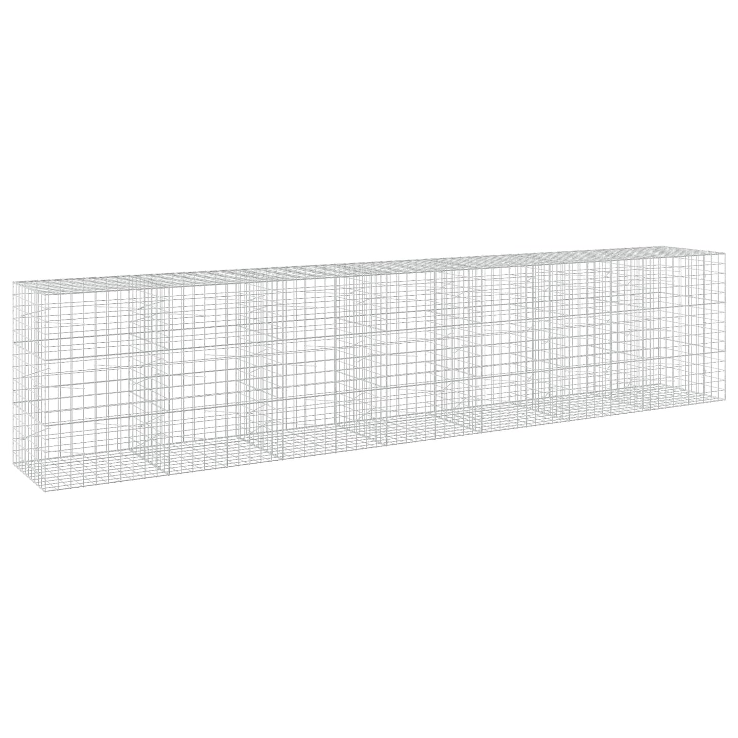 vidaXL Γκαμπιόν με σύρμα 3,5 mm και πλέγμα 10x10 cm 700x100x150 εκ.