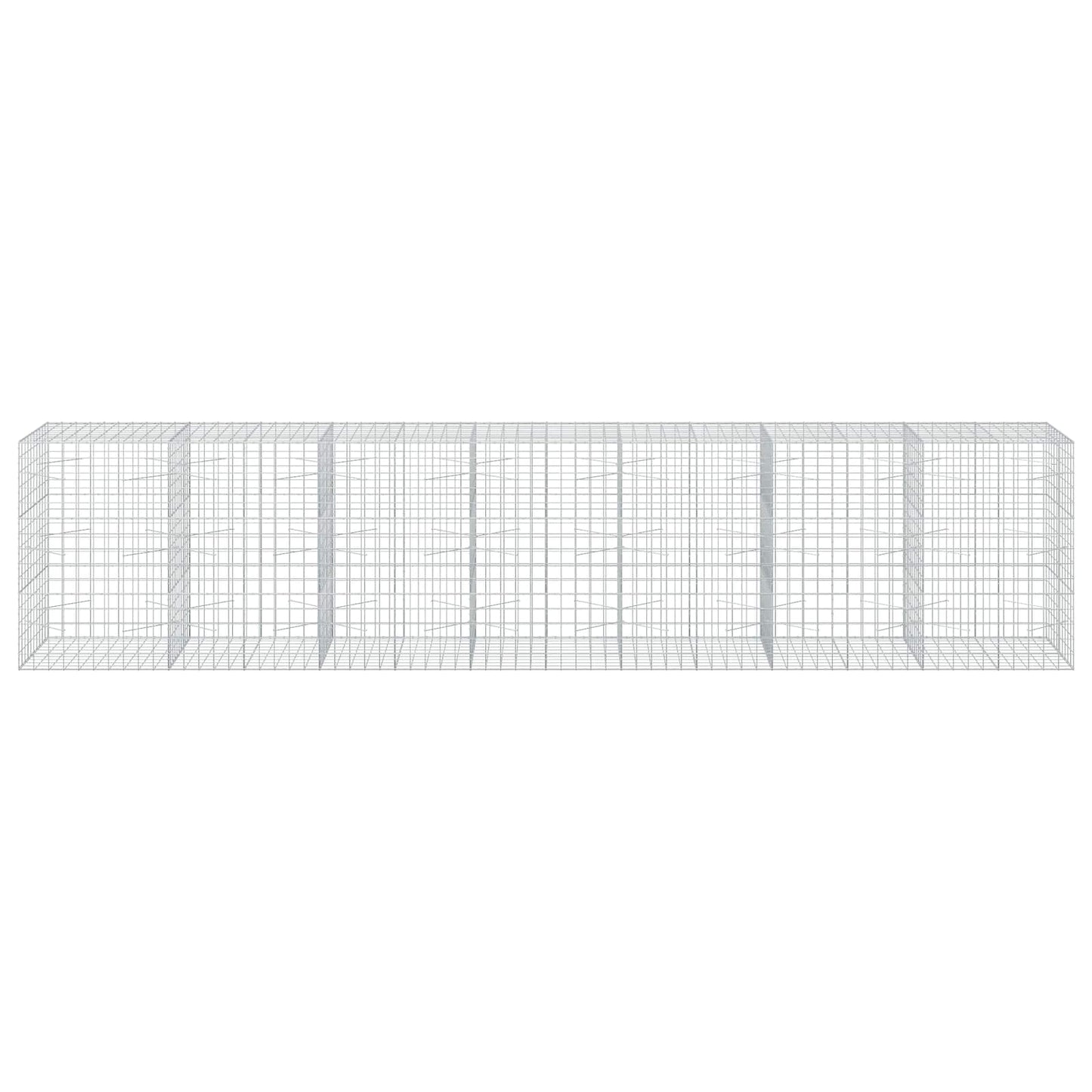 vidaXL Γκαμπιόν με σύρμα 3,5 mm και πλέγμα 10x10 cm 700x100x150 εκ.