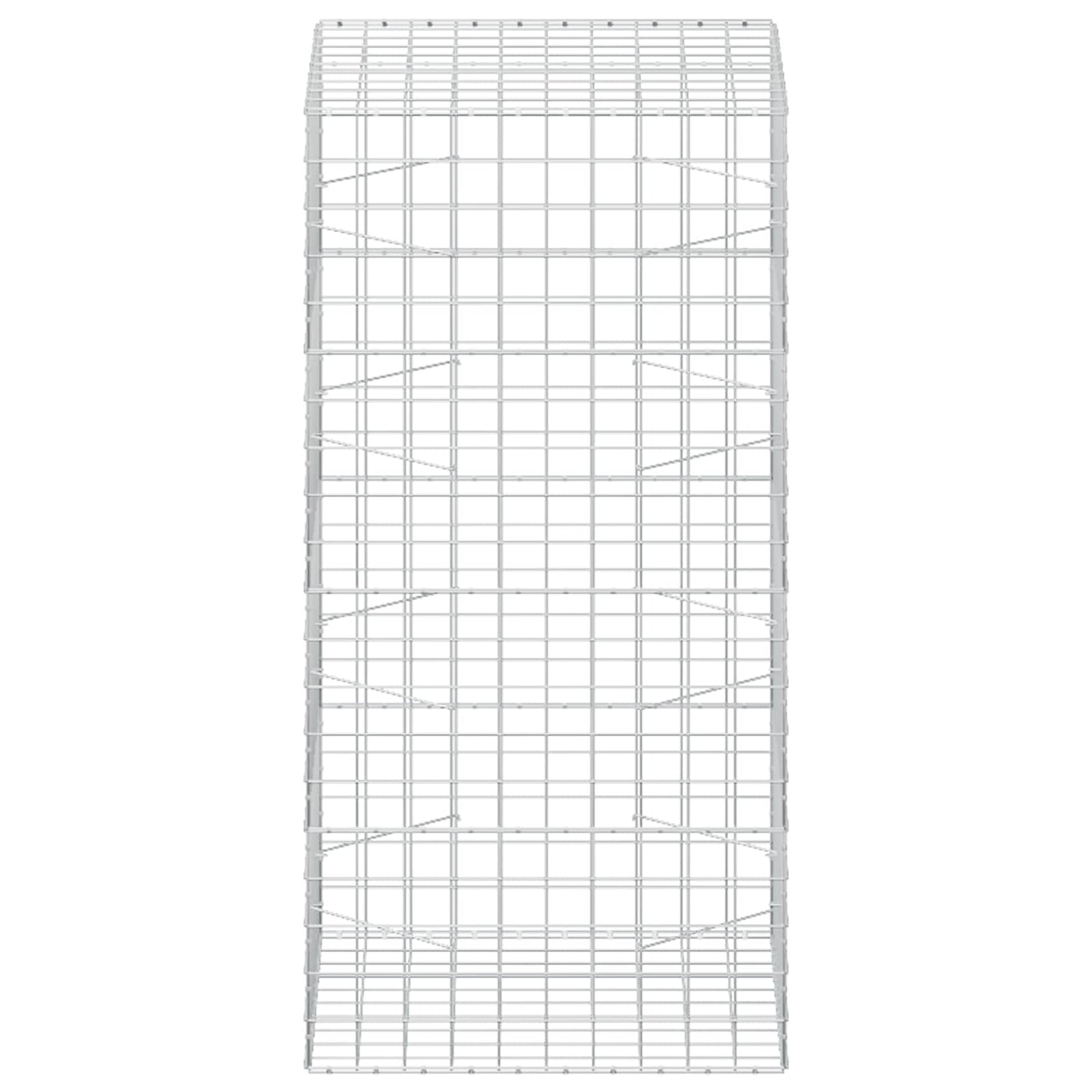 vidaXL Γκαμπιόν με σύρμα 3,5 mm και πλέγμα 10x10 cm 100x100x200 εκ