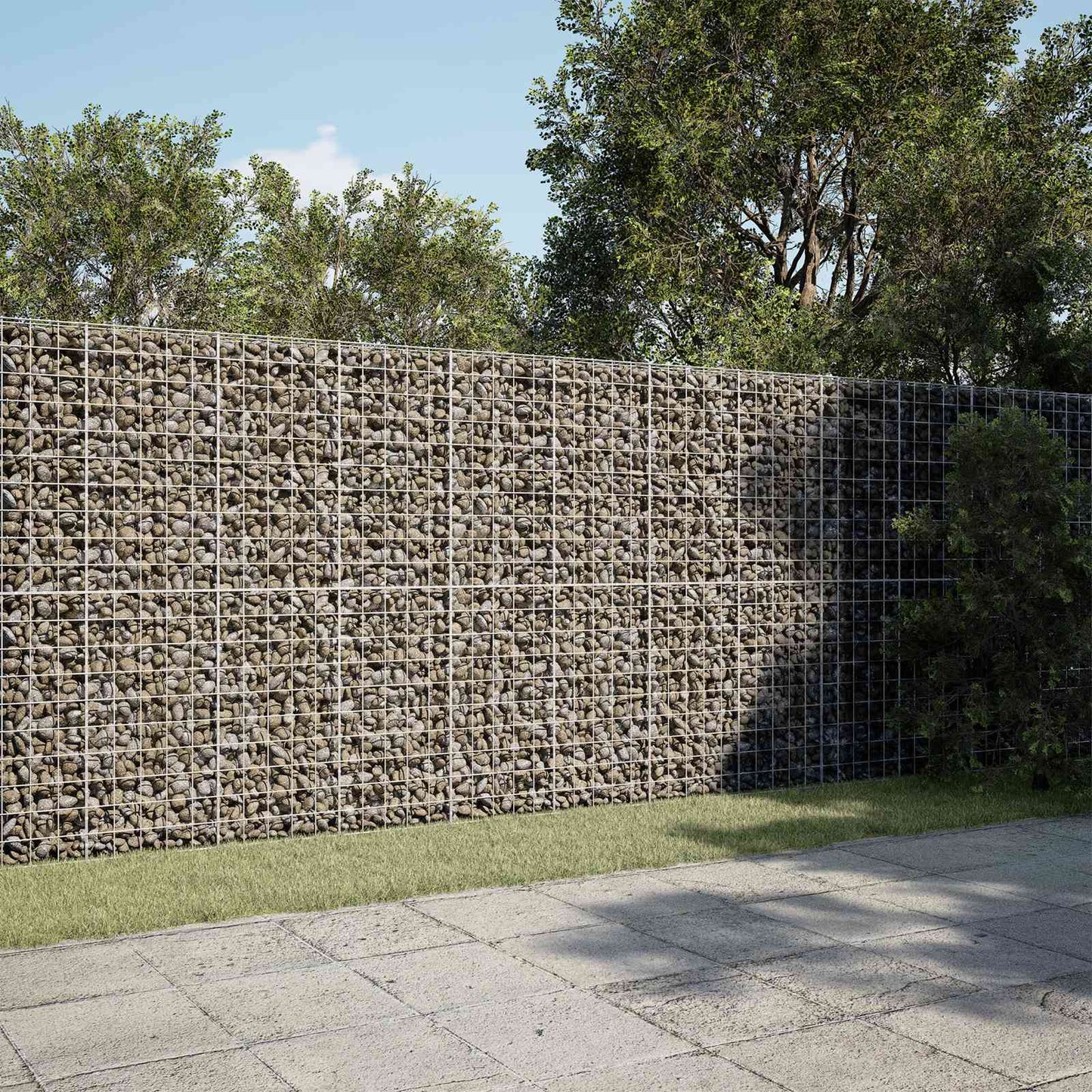 vidaXL Γκαμπιόν με σύρμα 3,5 mm και πλέγμα 10x10 cm 450x100x200 εκ