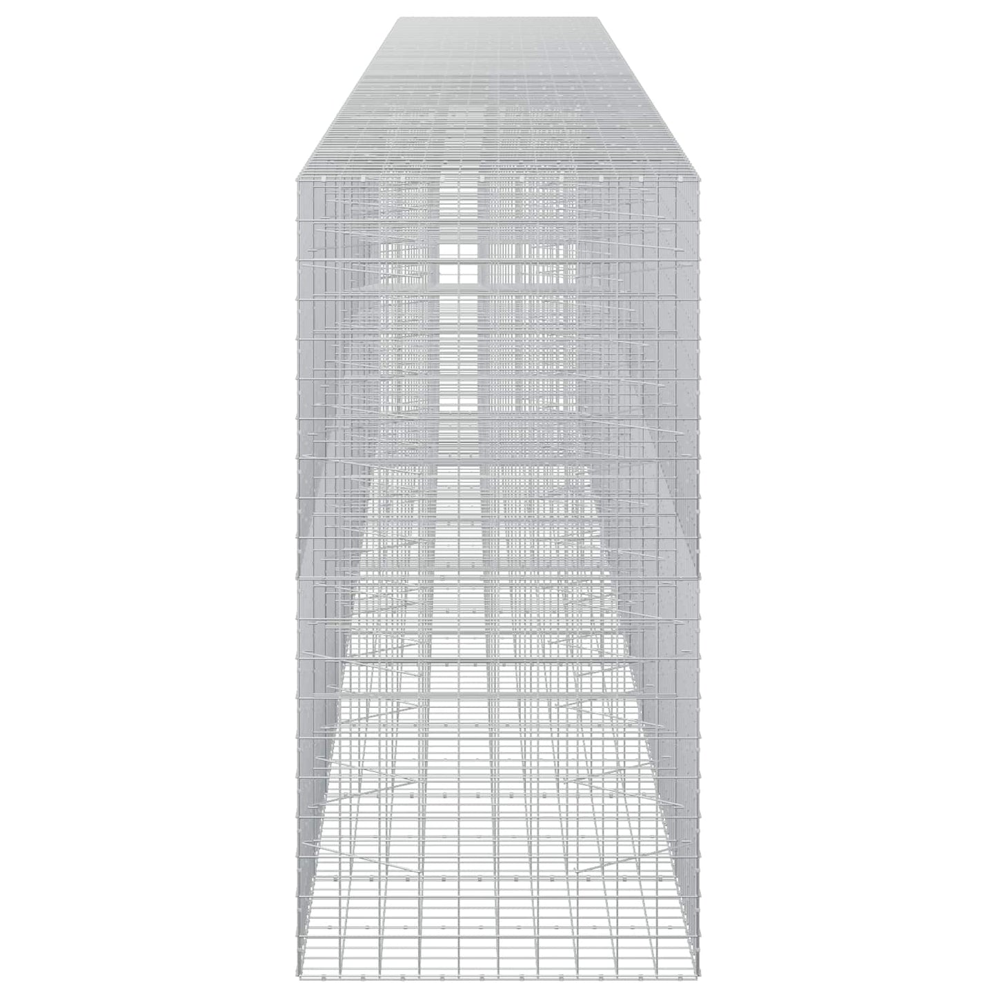 vidaXL Γκαμπιόν με σύρμα 3,5 mm και πλέγμα 10x10 cm 1050x100x200 εκ.