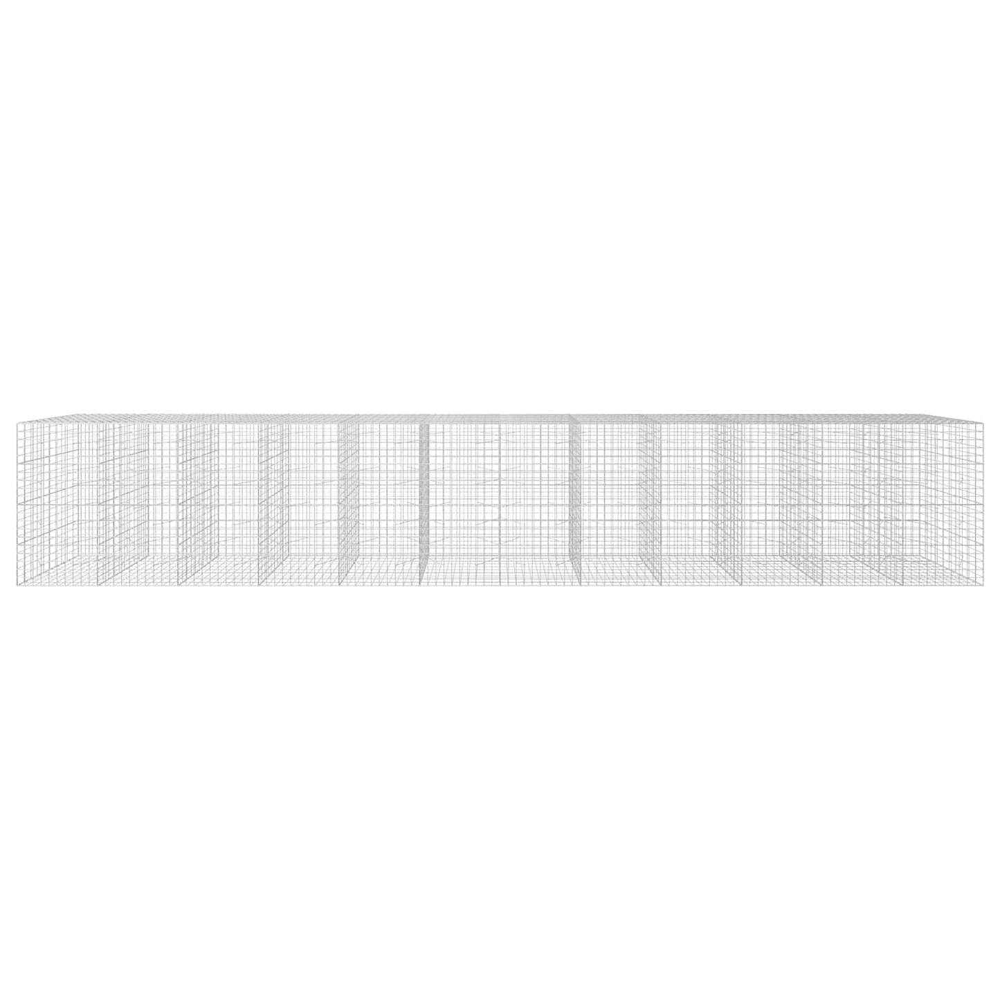 vidaXL Γκαμπιόν με σύρμα 3,5 mm και πλέγμα 10x10 cm 1200x100x200 εκ.