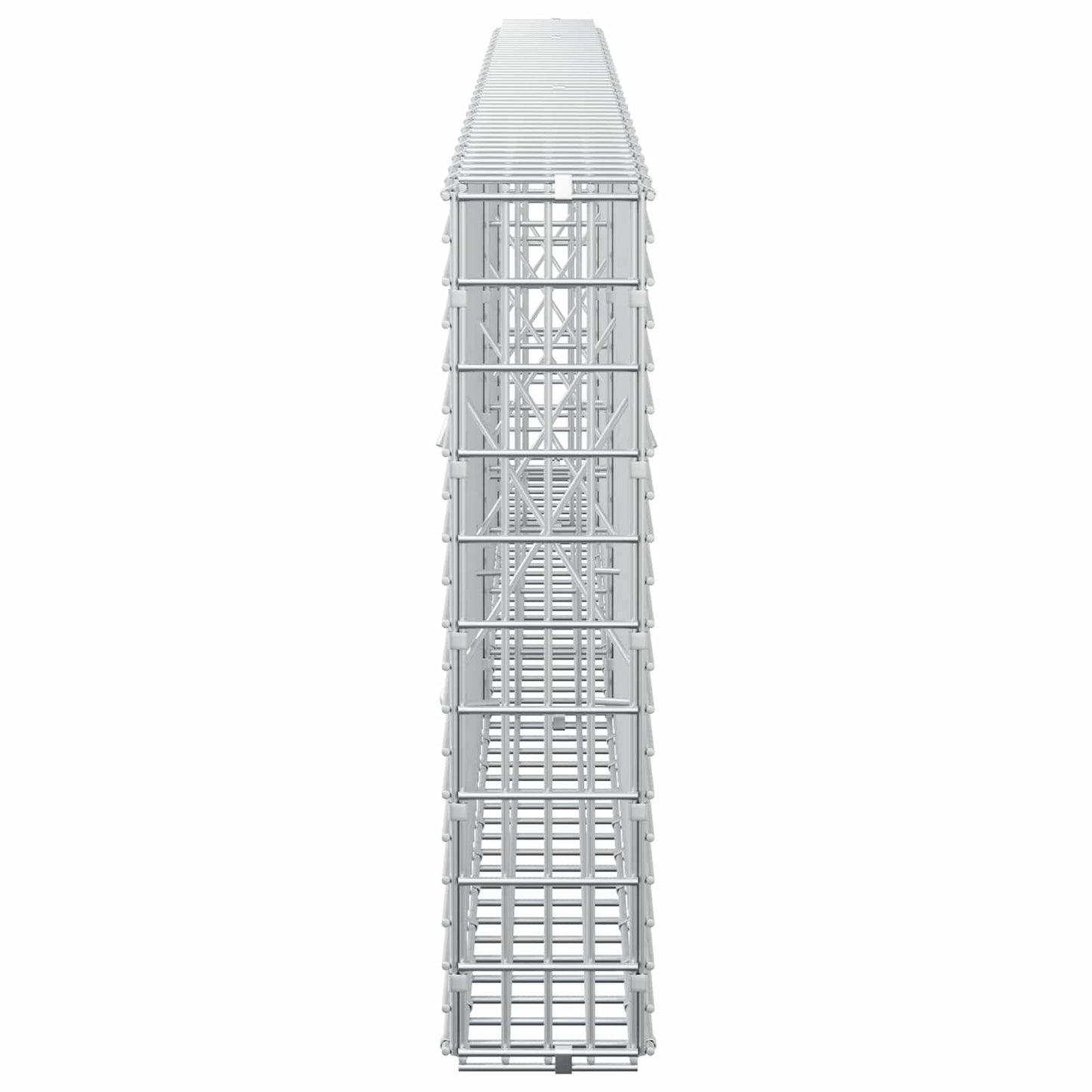 vidaXL Γκαμπιόν με σύρμα 5 mm και πλέγμα 5x2,5 cm 250x10x50 εκ