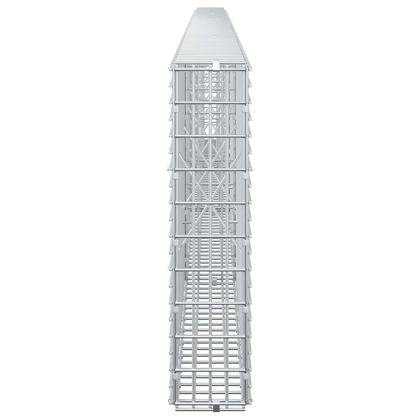 vidaXL Γκαμπιόν με σύρμα 5 mm και πλέγμα 5x2,5 cm 400x10x50 εκ