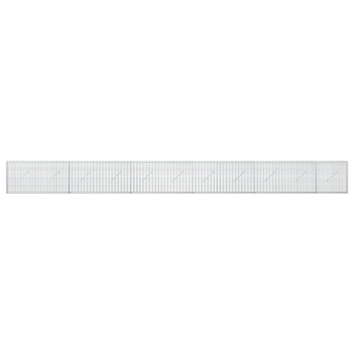 vidaXL Γκαμπιόν με σύρμα 5 mm και πλέγμα 5x2,5 cm 550x10x50 εκ