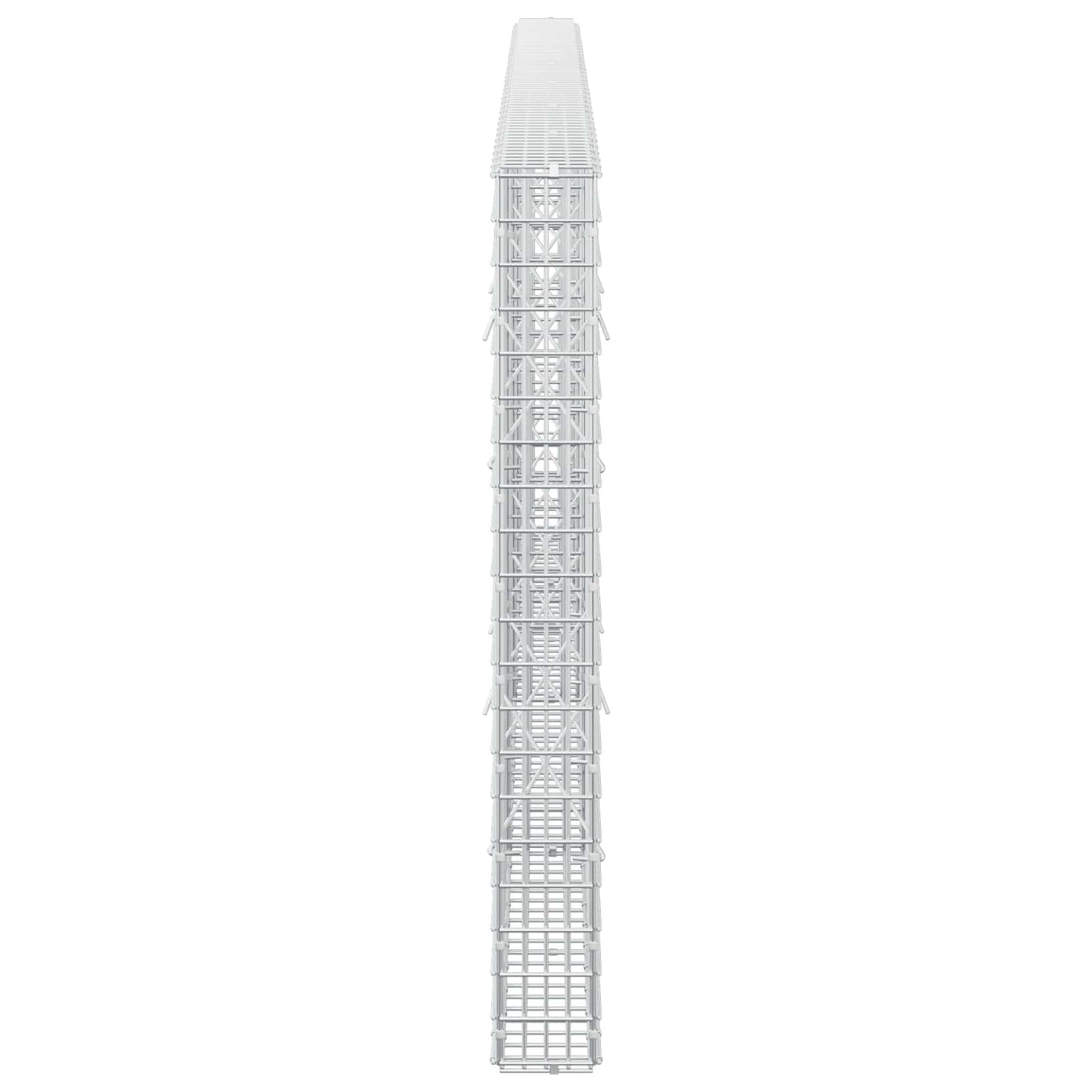 vidaXL Γκαμπιόν με σύρμα 5 mm και πλέγμα 5x2,5 cm 350x10x100 εκ