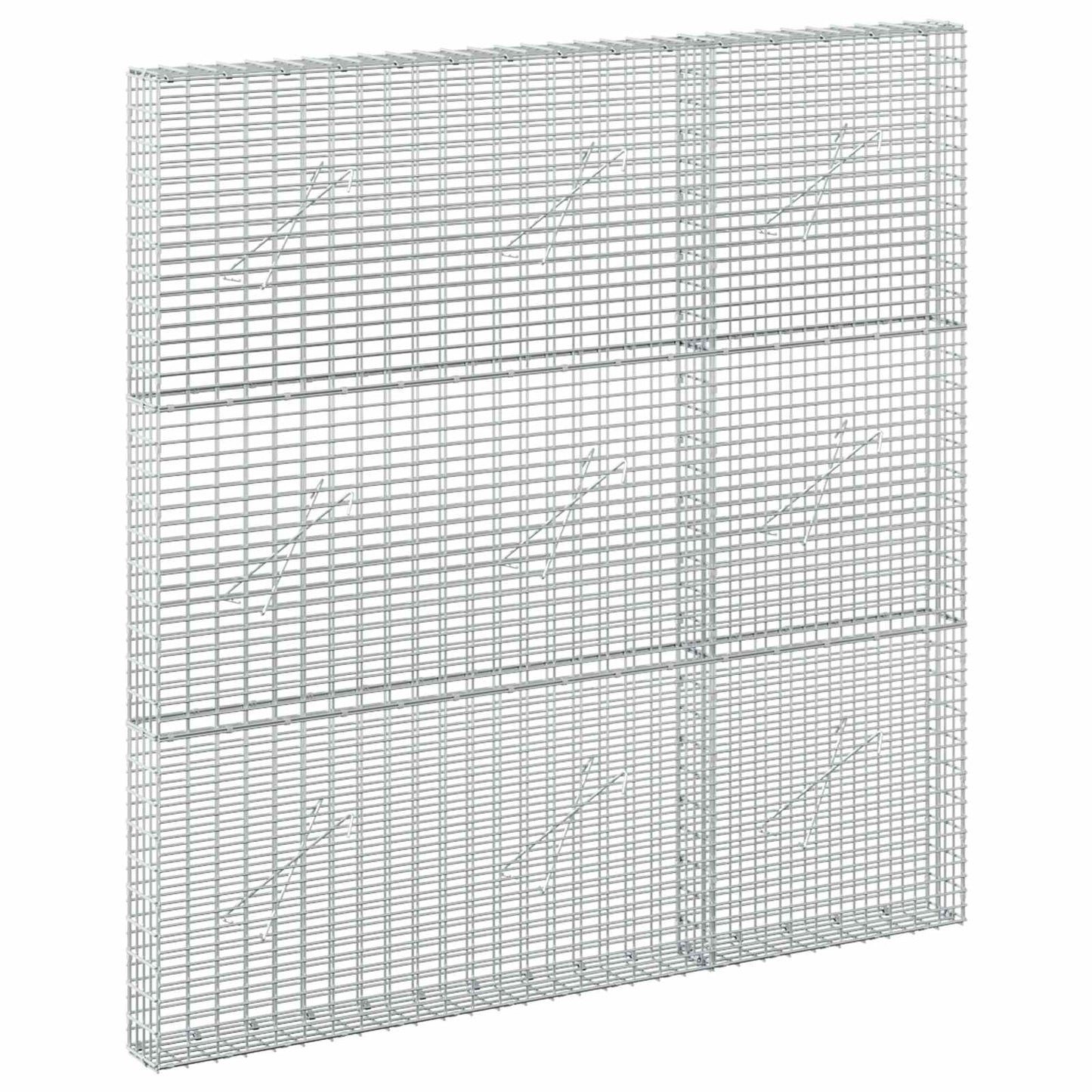 vidaXL Γκαμπιόν με σύρμα 5 mm και πλέγμα 5x2,5 cm 150x10x150 εκ