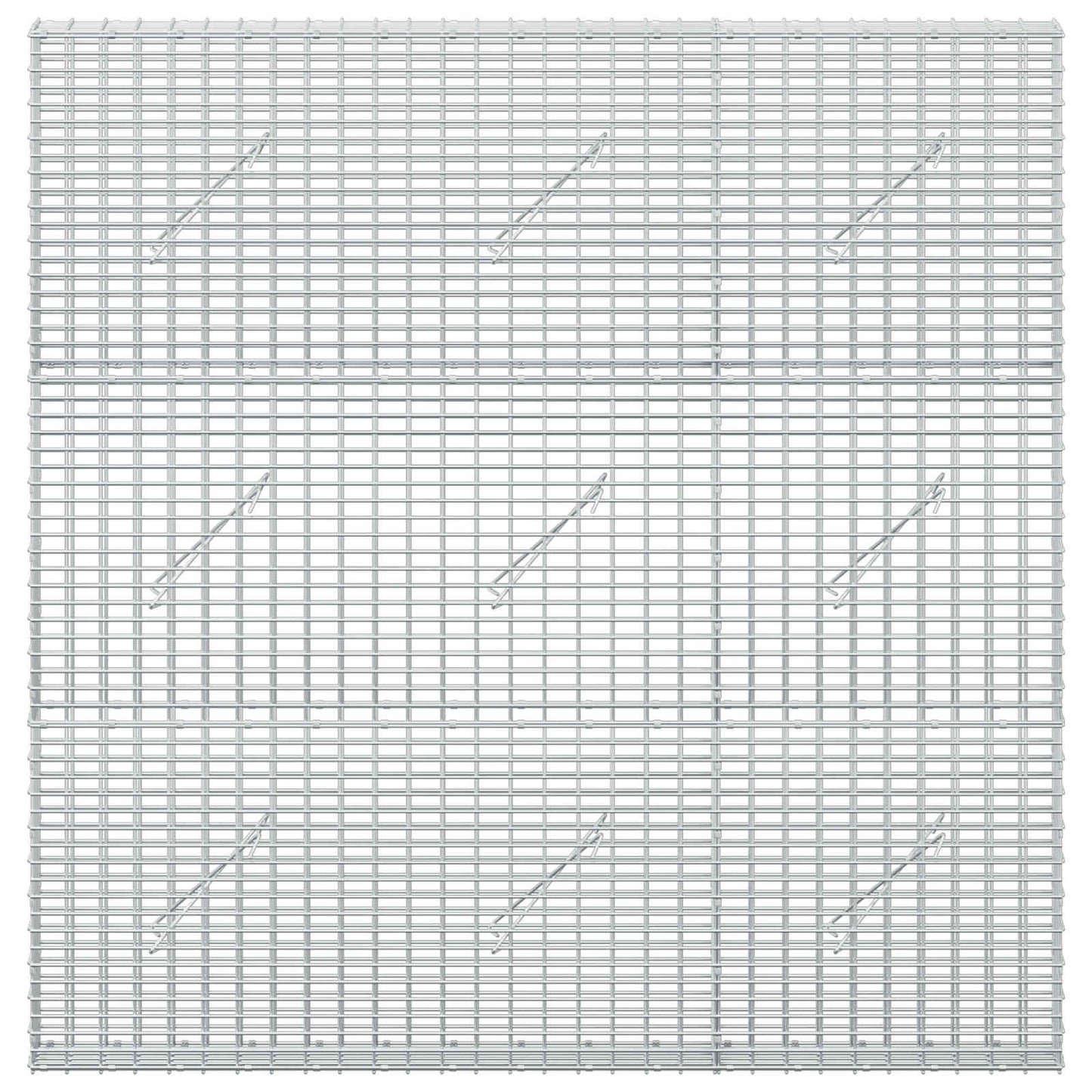 vidaXL Γκαμπιόν με σύρμα 5 mm και πλέγμα 5x2,5 cm 150x10x150 εκ