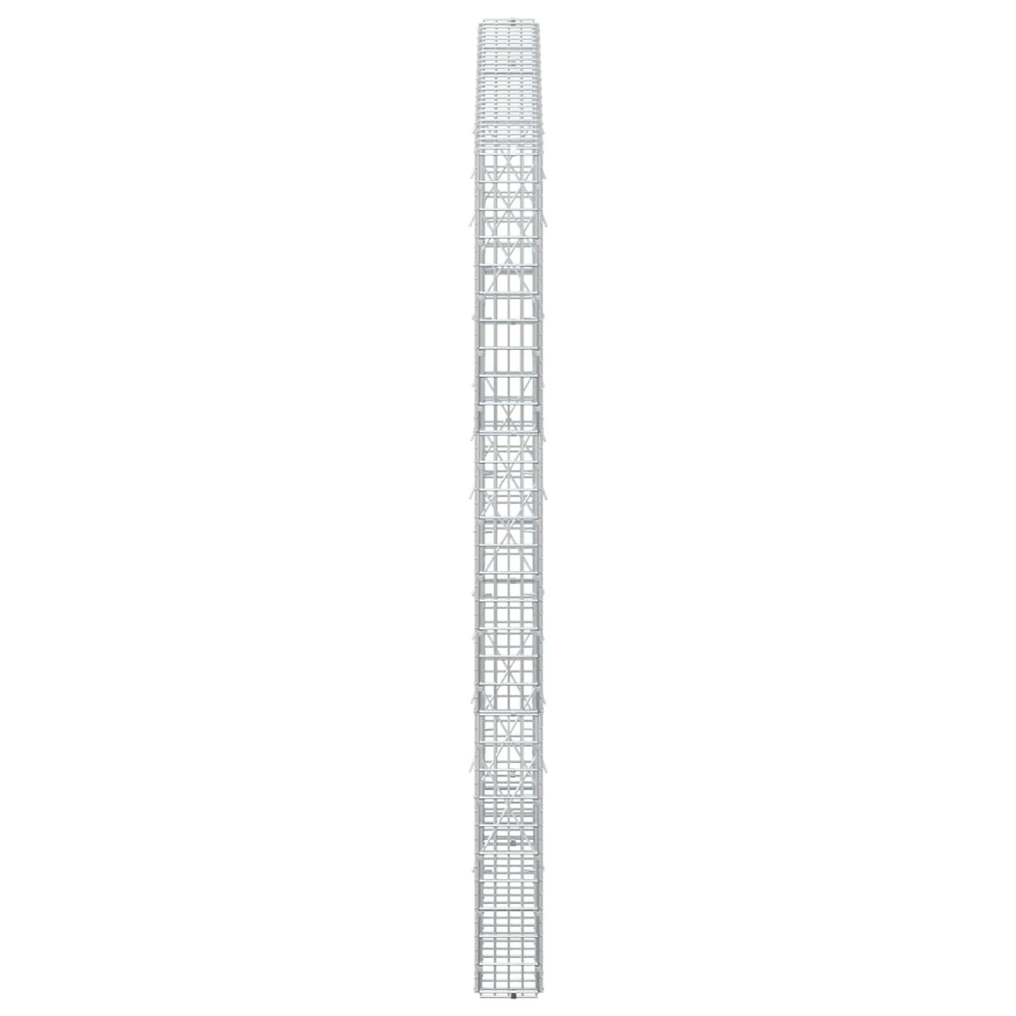vidaXL Γκαμπιόν με σύρμα 5 mm και πλέγμα 5x2,5 cm 150x10x150 εκ