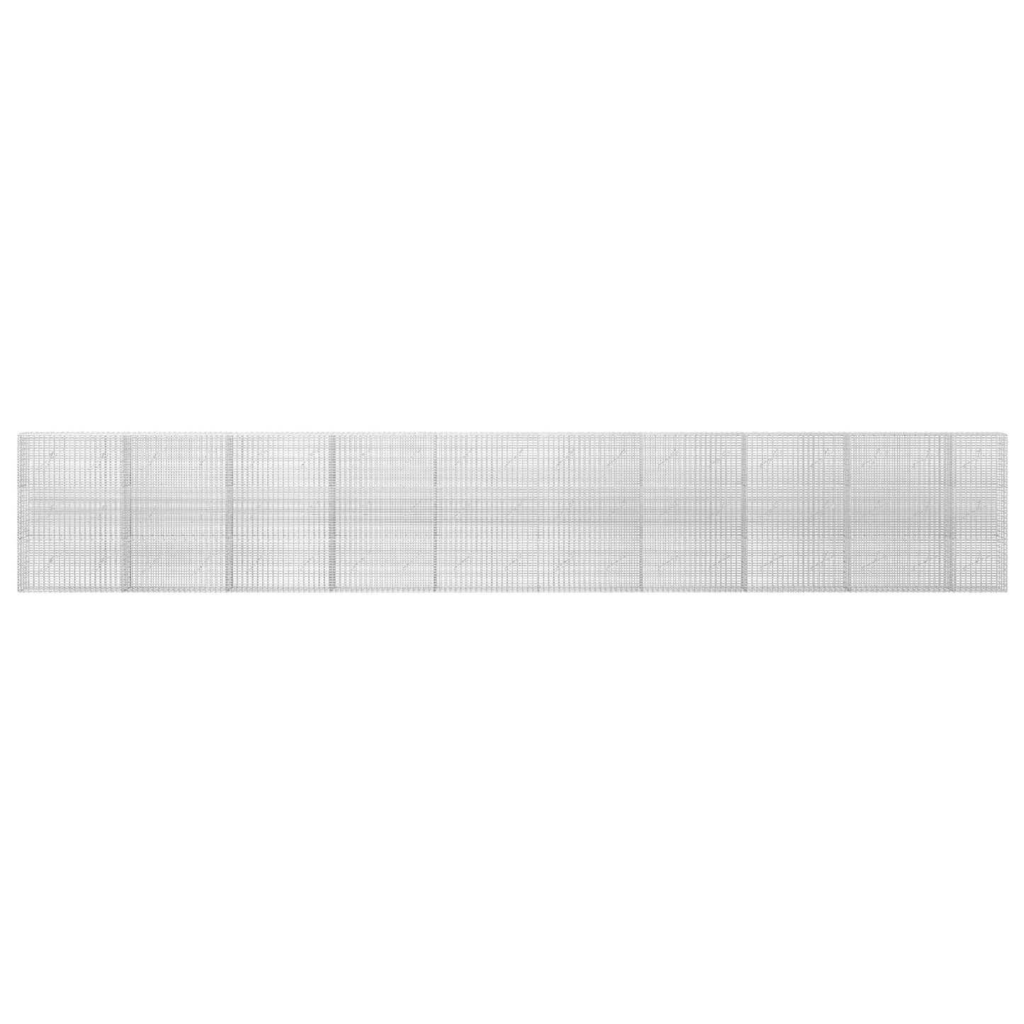 vidaXL Γκαμπιόν με σύρμα 5 mm και πλέγμα 5x2,5 cm 950x10x150 εκ