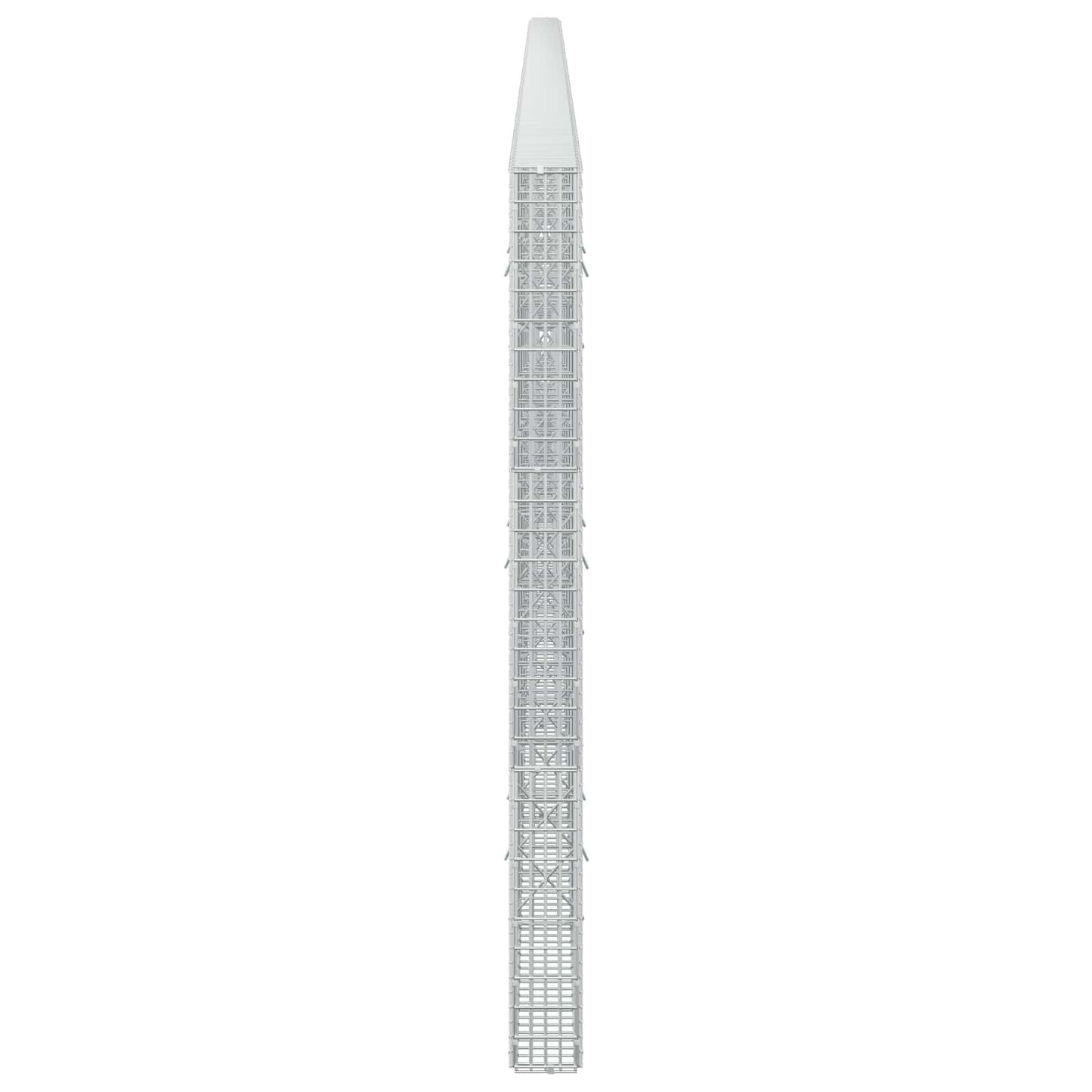 vidaXL Γκαμπιόν με σύρμα 5 mm και πλέγμα 5x2,5 cm 1000x10x150 εκ
