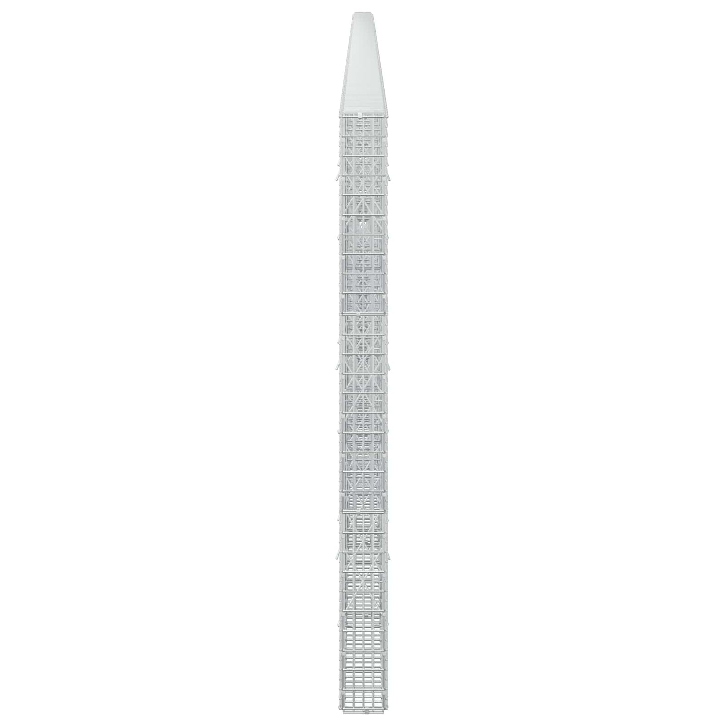 vidaXL Γκαμπιόν με σύρμα 5 mm και πλέγμα 5x2,5 cm 1050x10x150 εκ