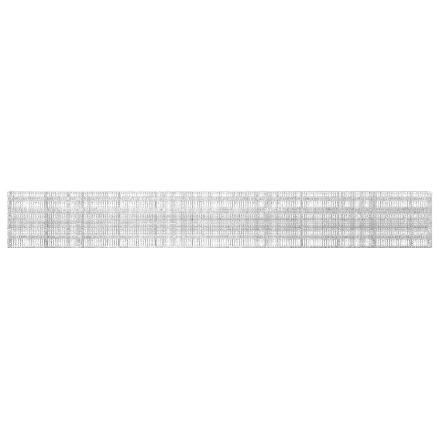 vidaXL Γκαμπιόν με σύρμα 5 mm και πλέγμα 5x2,5 cm 1150x10x150 εκ