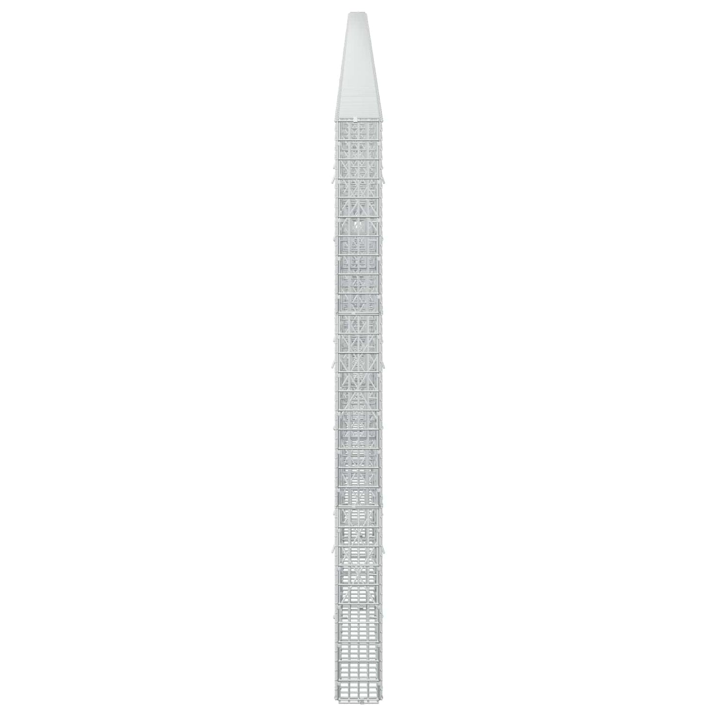 vidaXL Γκαμπιόν με σύρμα 5 mm και πλέγμα 5x2,5 cm 1200x10x150 εκ.