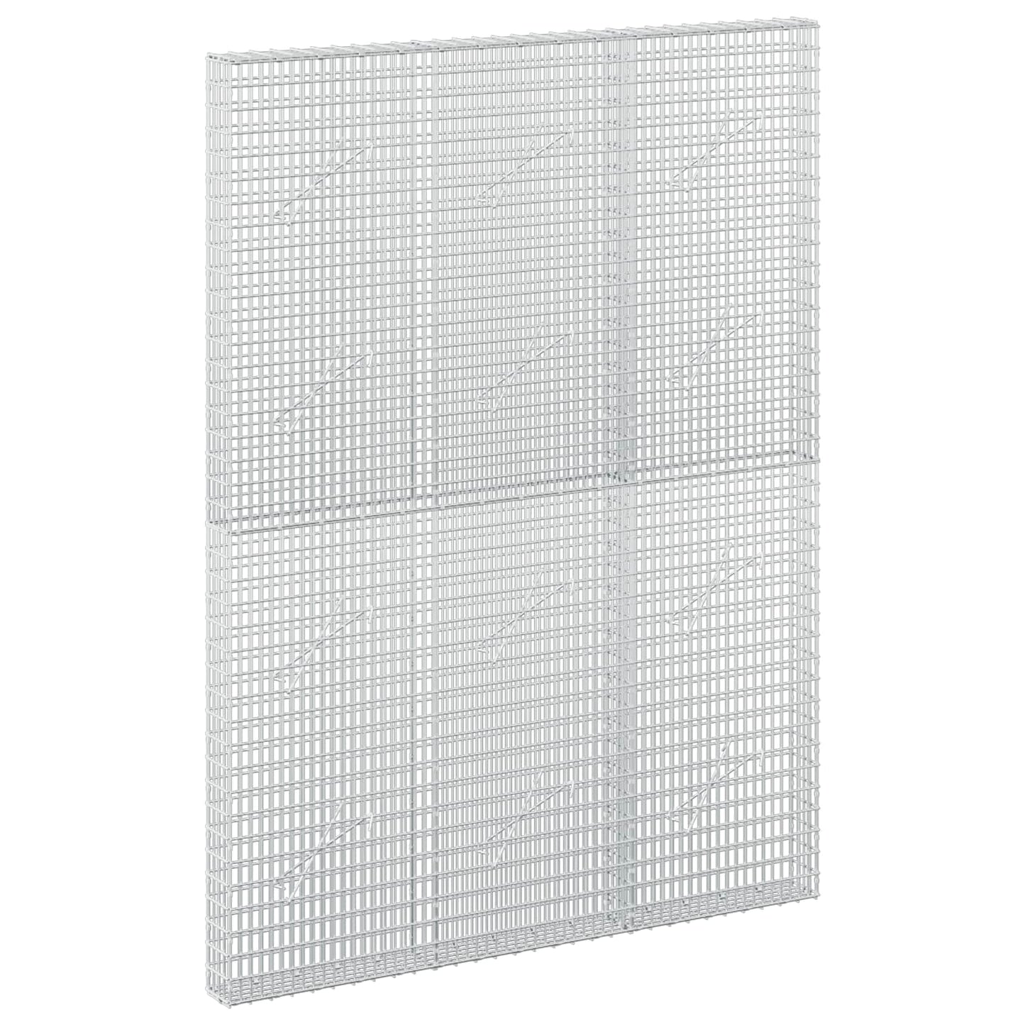 vidaXL Γκαμπιόν με σύρμα 5 mm και πλέγμα 5x2,5 cm 150x10x200 εκ