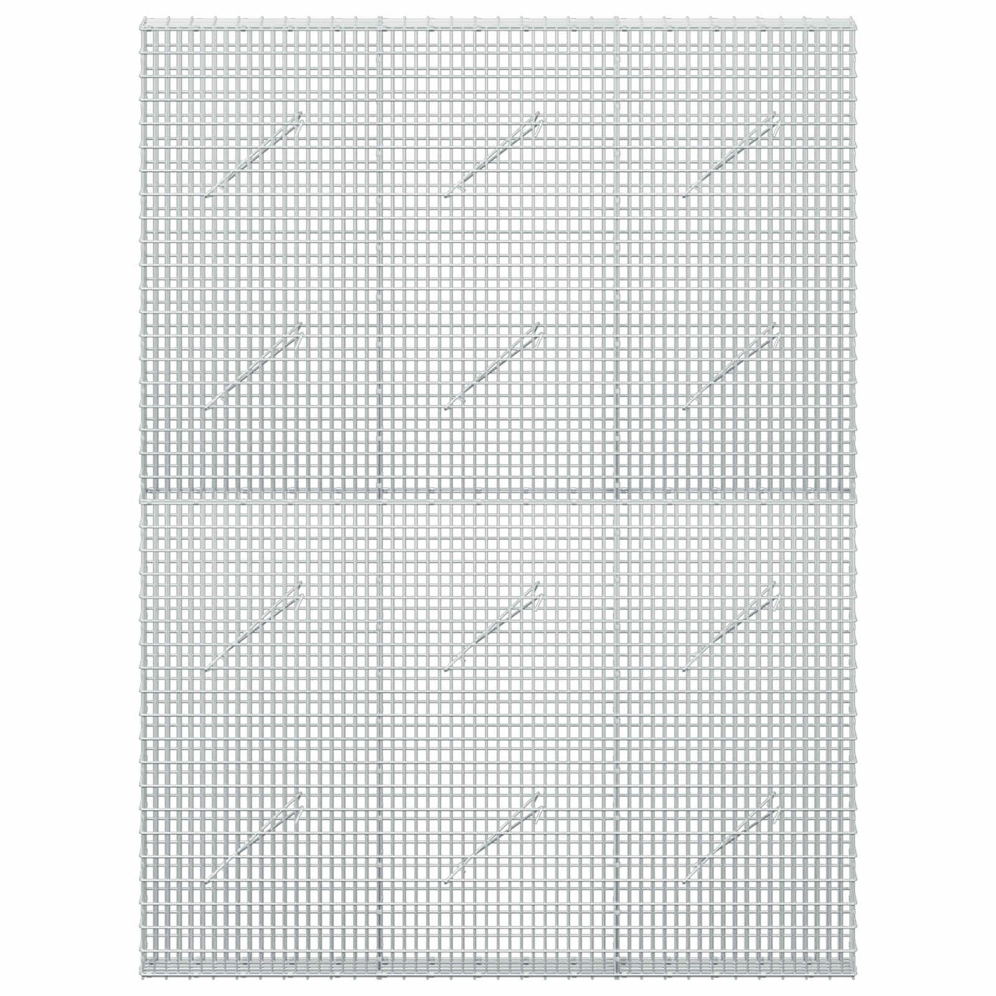 vidaXL Γκαμπιόν με σύρμα 5 mm και πλέγμα 5x2,5 cm 150x10x200 εκ