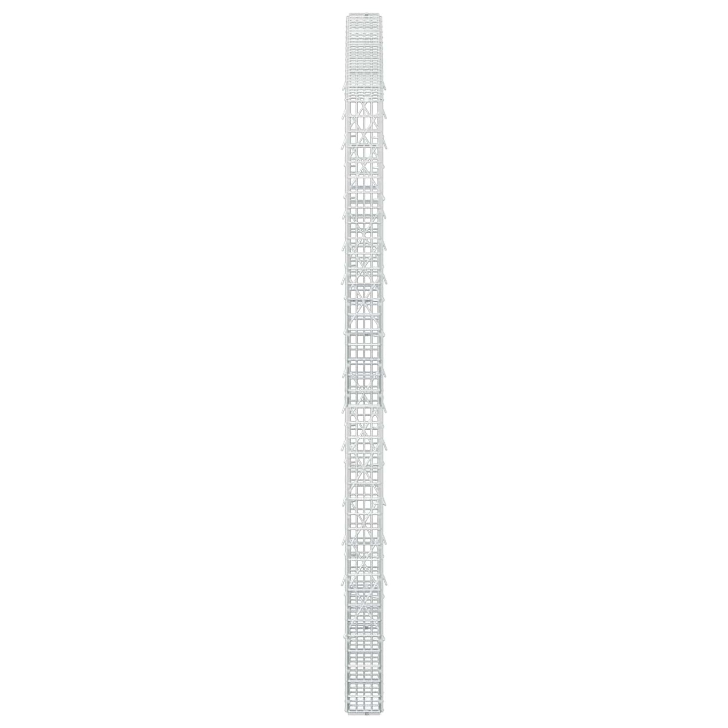 vidaXL Γκαμπιόν με σύρμα 5 mm και πλέγμα 5x2,5 cm 150x10x200 εκ