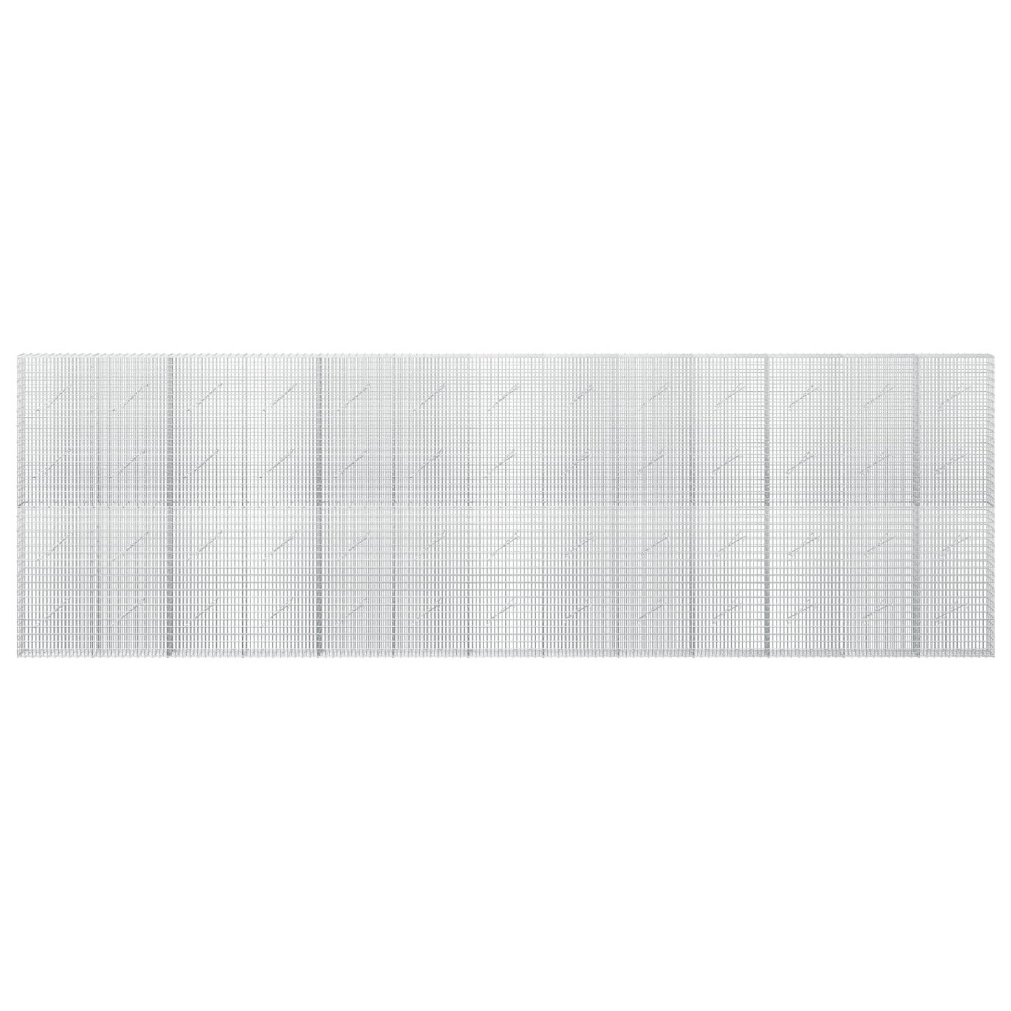 vidaXL Γκαμπιόν με σύρμα 5 mm και πλέγμα 5x2,5 cm 650x10x200 εκ