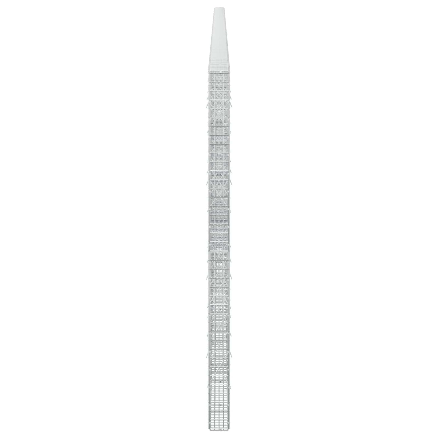 vidaXL Γκαμπιόν με σύρμα 5 mm και πλέγμα 5x2,5 cm 1050x10x200 εκ