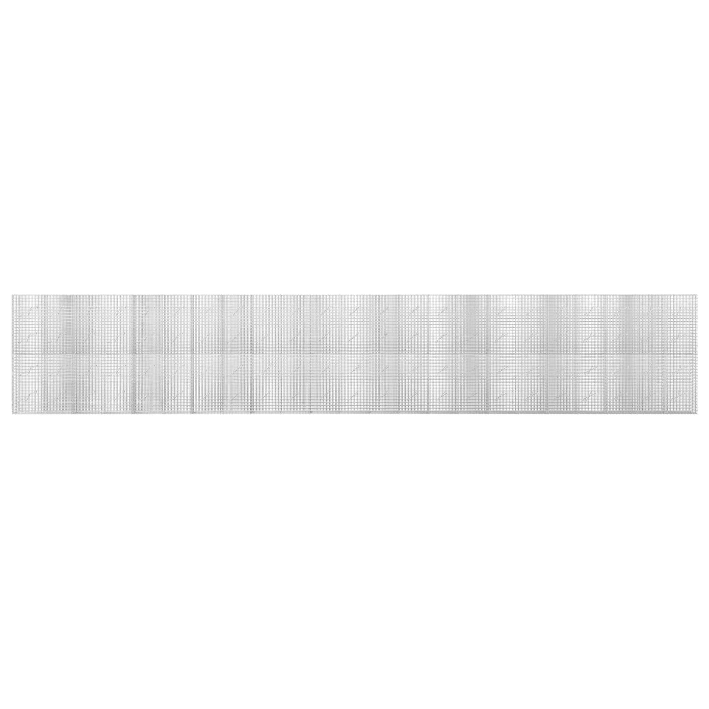 vidaXL Γκαμπιόν με σύρμα 5 mm και πλέγμα 5x2,5 cm 1150x10x200 εκ