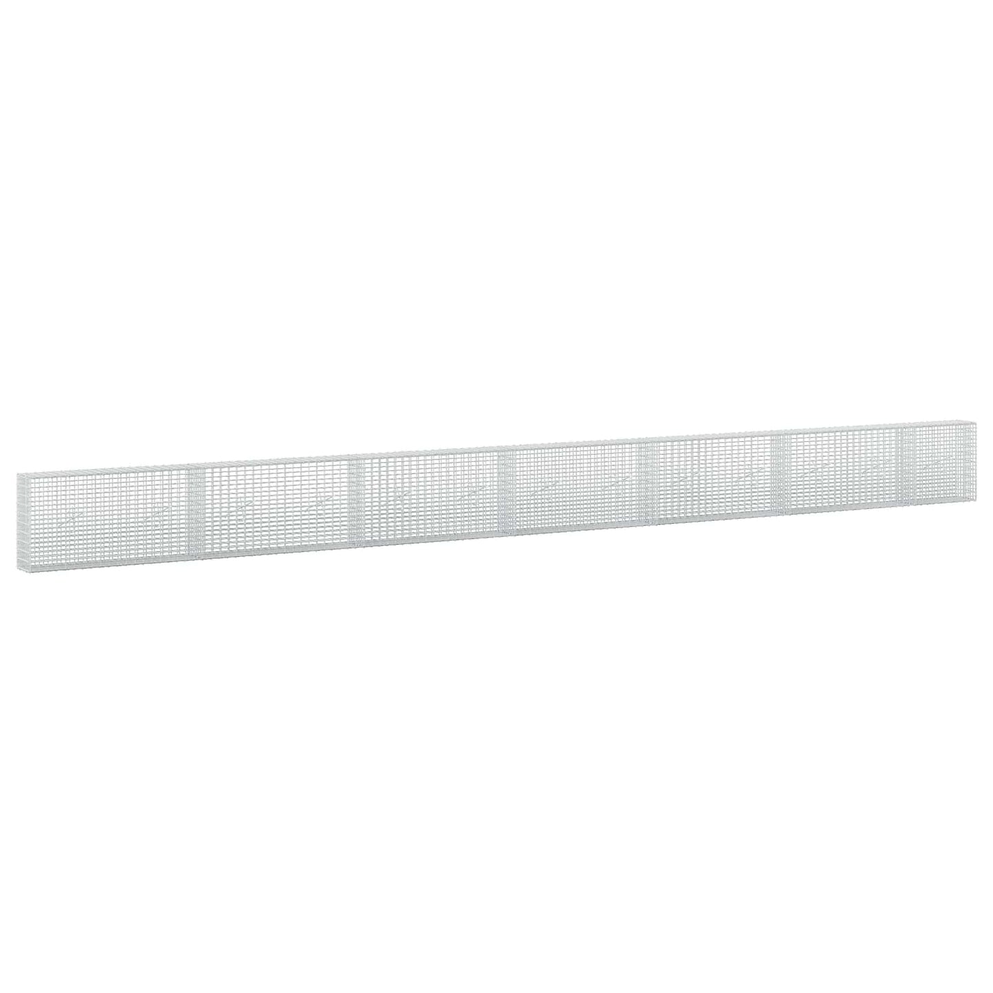 vidaXL Γκαμπιόν με σύρμα 5 mm και πλέγμα 5x2,5 cm 650x20x50 εκ