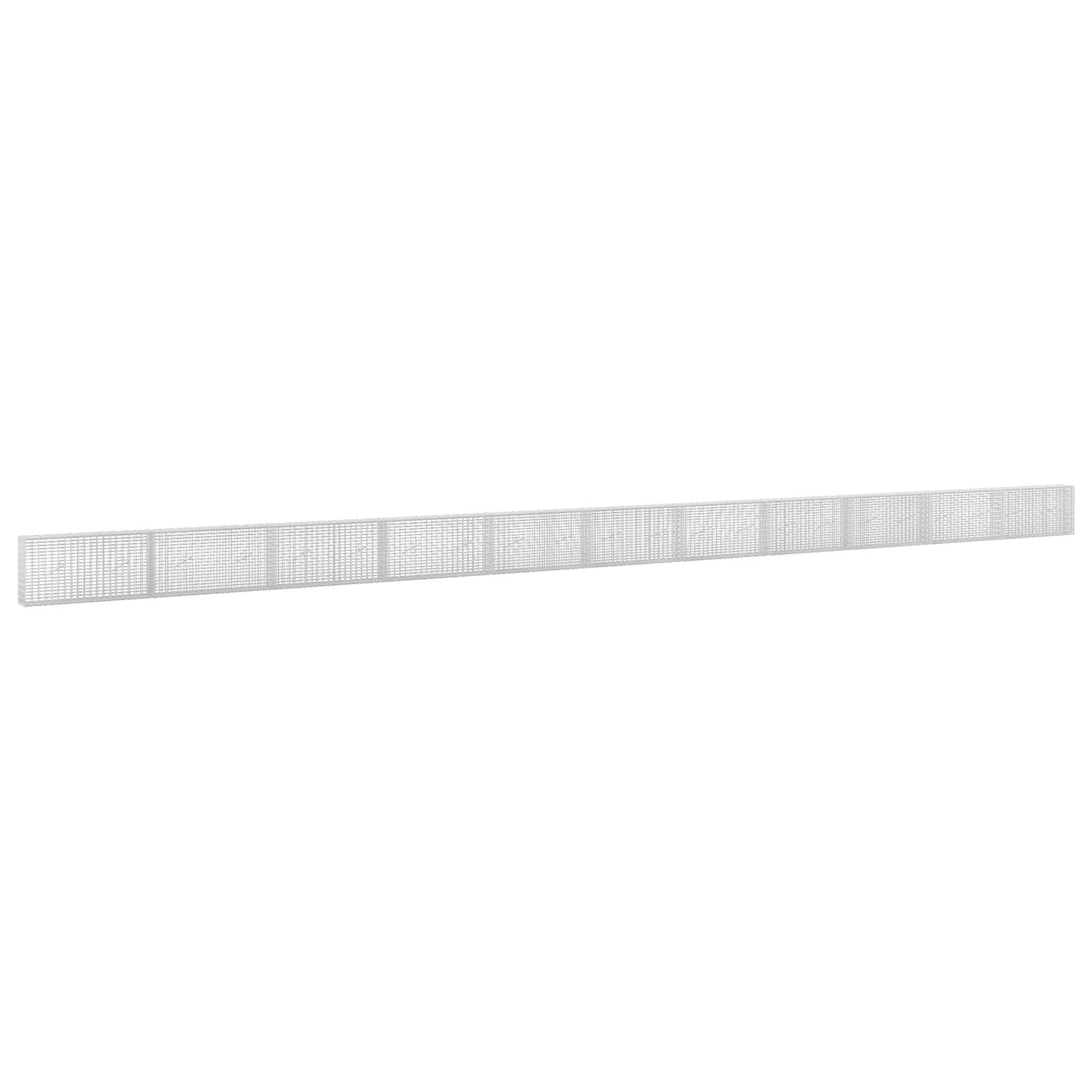vidaXL Γκαμπιόν με σύρμα 5 mm και πλέγμα 5x2,5 cm 1100x20x50 εκ